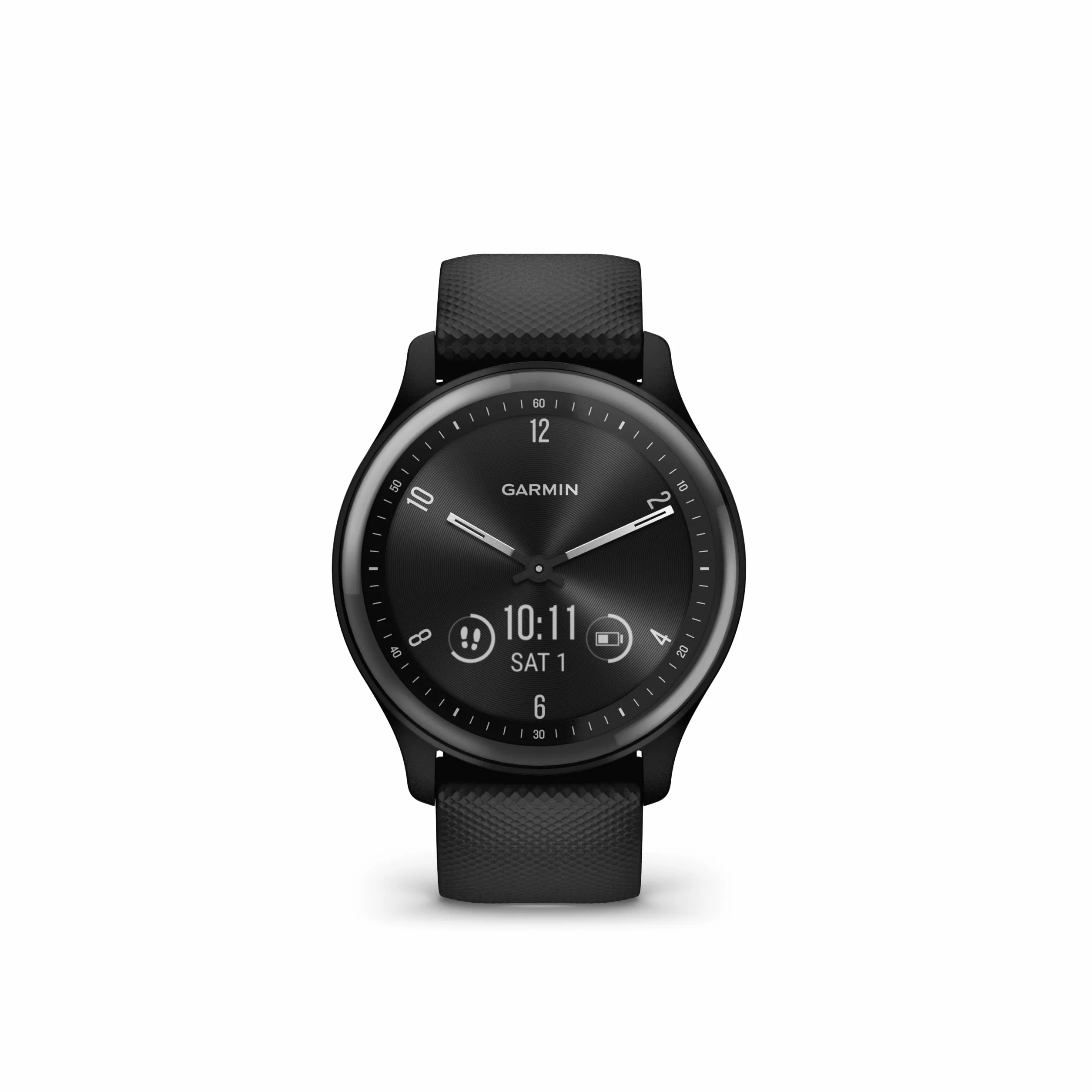 Garmin VIVOMOVE SPORT Czarna koperta slate silikonowy pasek