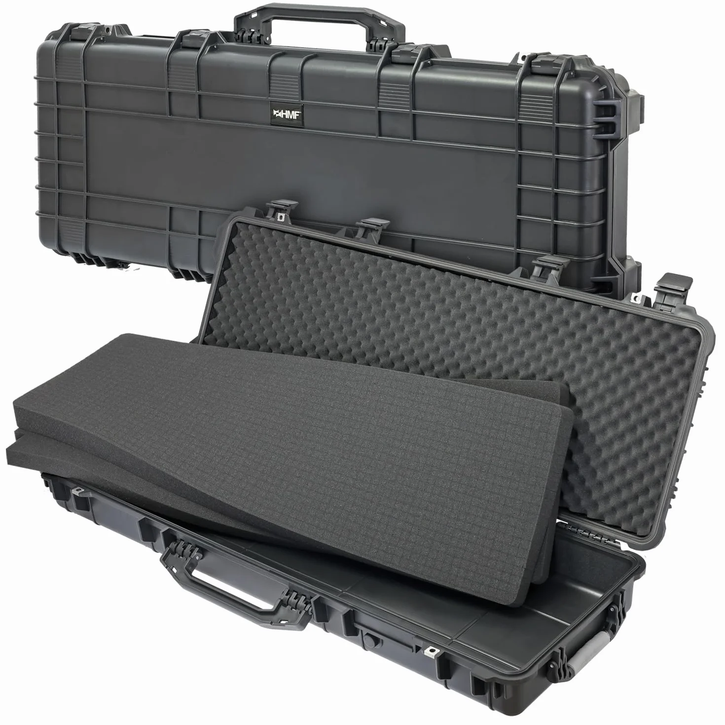 HMF Outdoor Walizka na broń długą ODK200, wodoodporna na karabin IP67, 113 x 41 x 15,5 cm Czarna