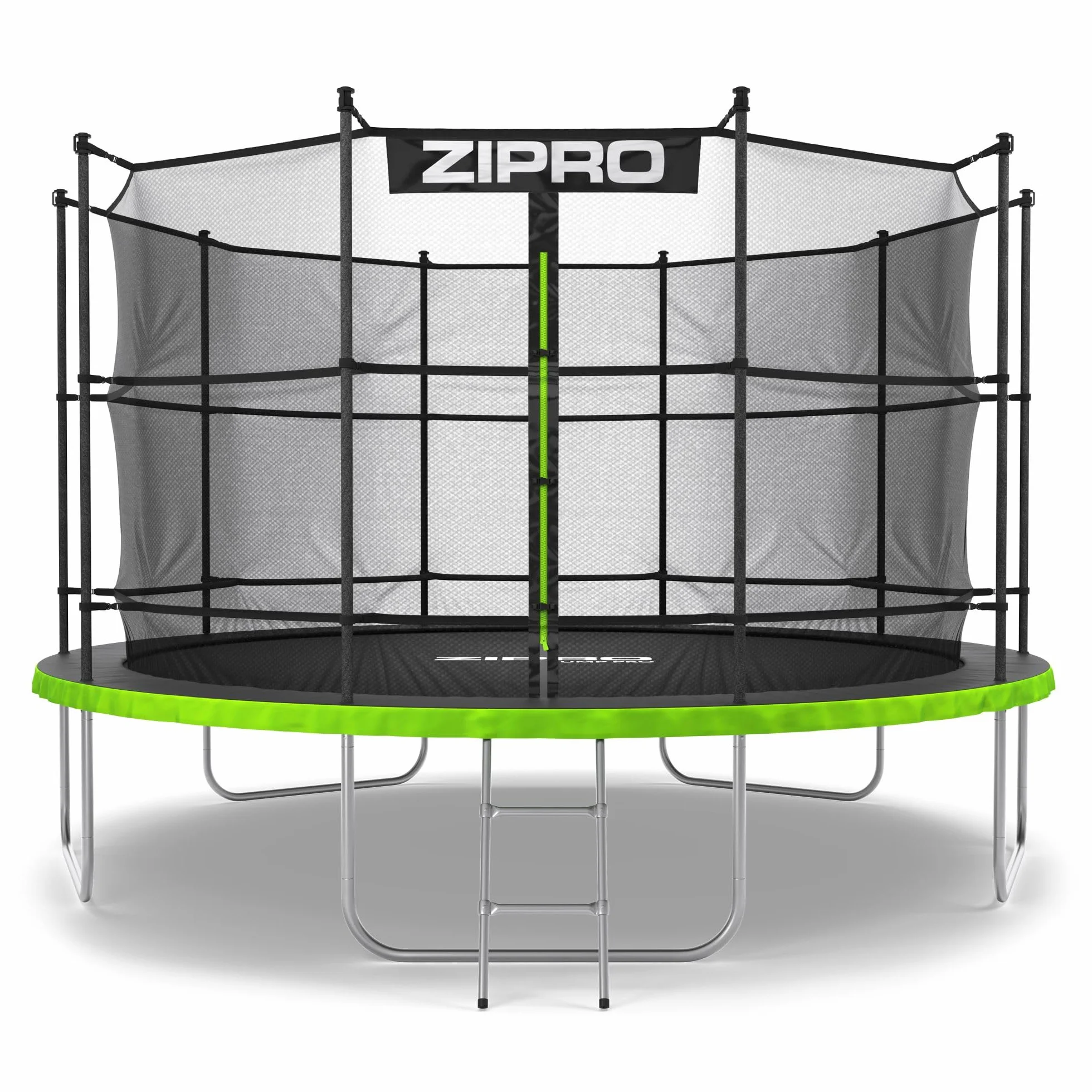 ZIPRO JumpPro IN Trampolina Ogrodowa dla Dzieci z Siatką Wewnętrzną Odporna na Warunki Ochrona UV Udźwig 100-150 kg Ø 435 cm