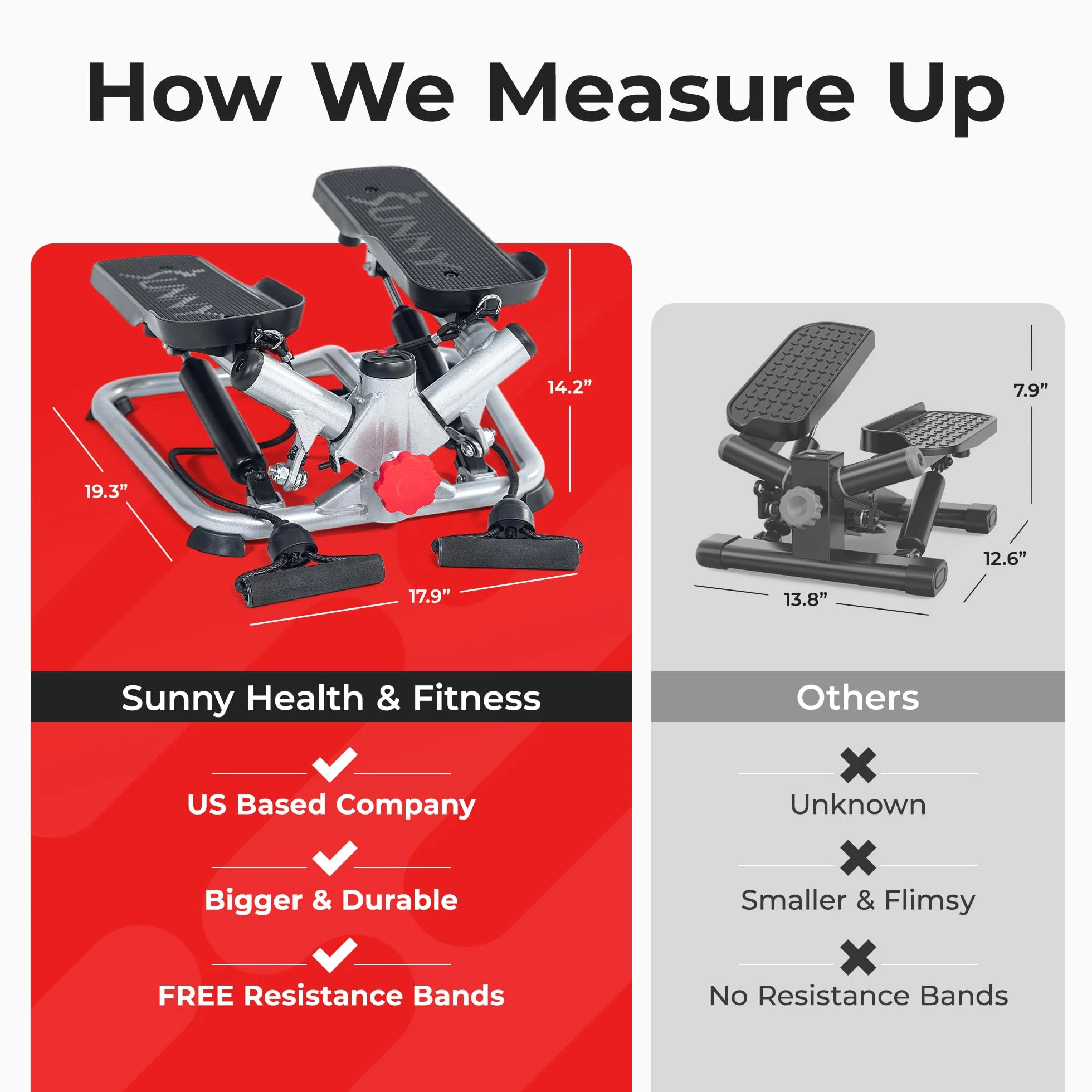 Sunny Health & Fitness Unisex's Total Body zaawansowana maszyna krokowa-SF-S0979 maszyna krokowa, szary, jeden rozmiar