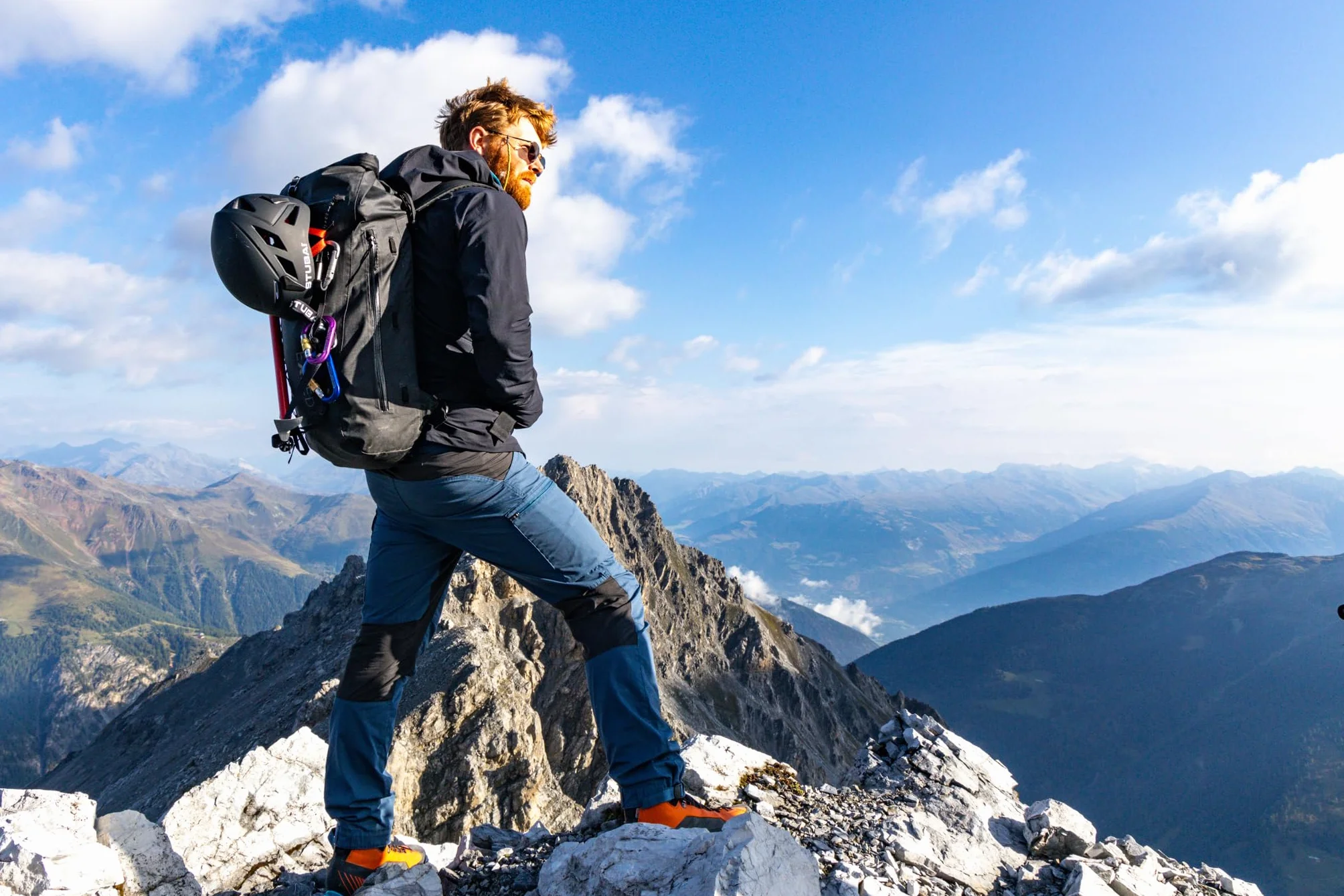 SUMMIT LIGHT Xi1 Klettersteig-Set, Sonderedition ohne Metallrastpunkt, inkl. 2x Summit Light Karabiner (1x Rot & 1x Schwarz)