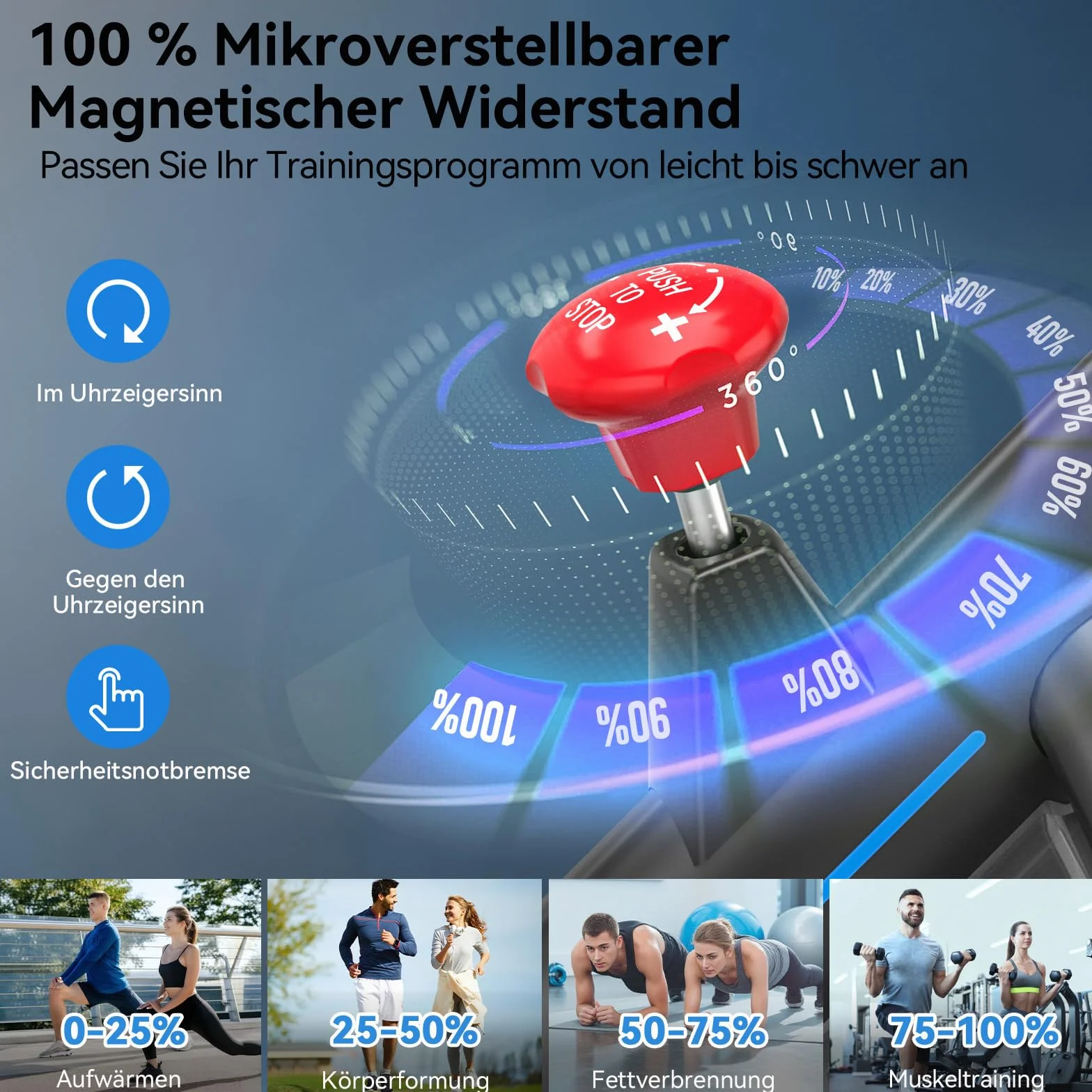 Wenoker Rower stacjonarny z aplikacją,Cichy ergometr z oporem magnetycznym,Rower spinningowy do domowych treningów cardio,Do 160 kg