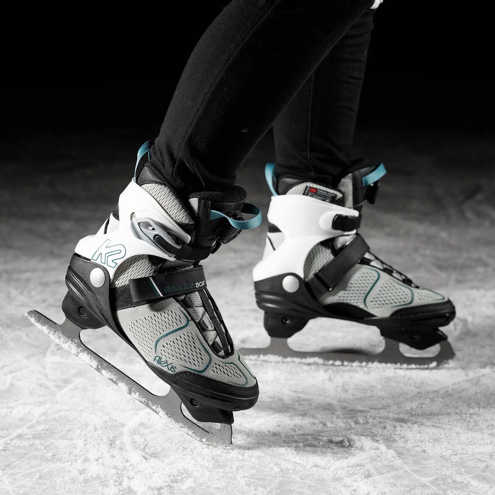 K2 Łyżwy damskie Alexis Ice Boa FB szaro-niebieskie