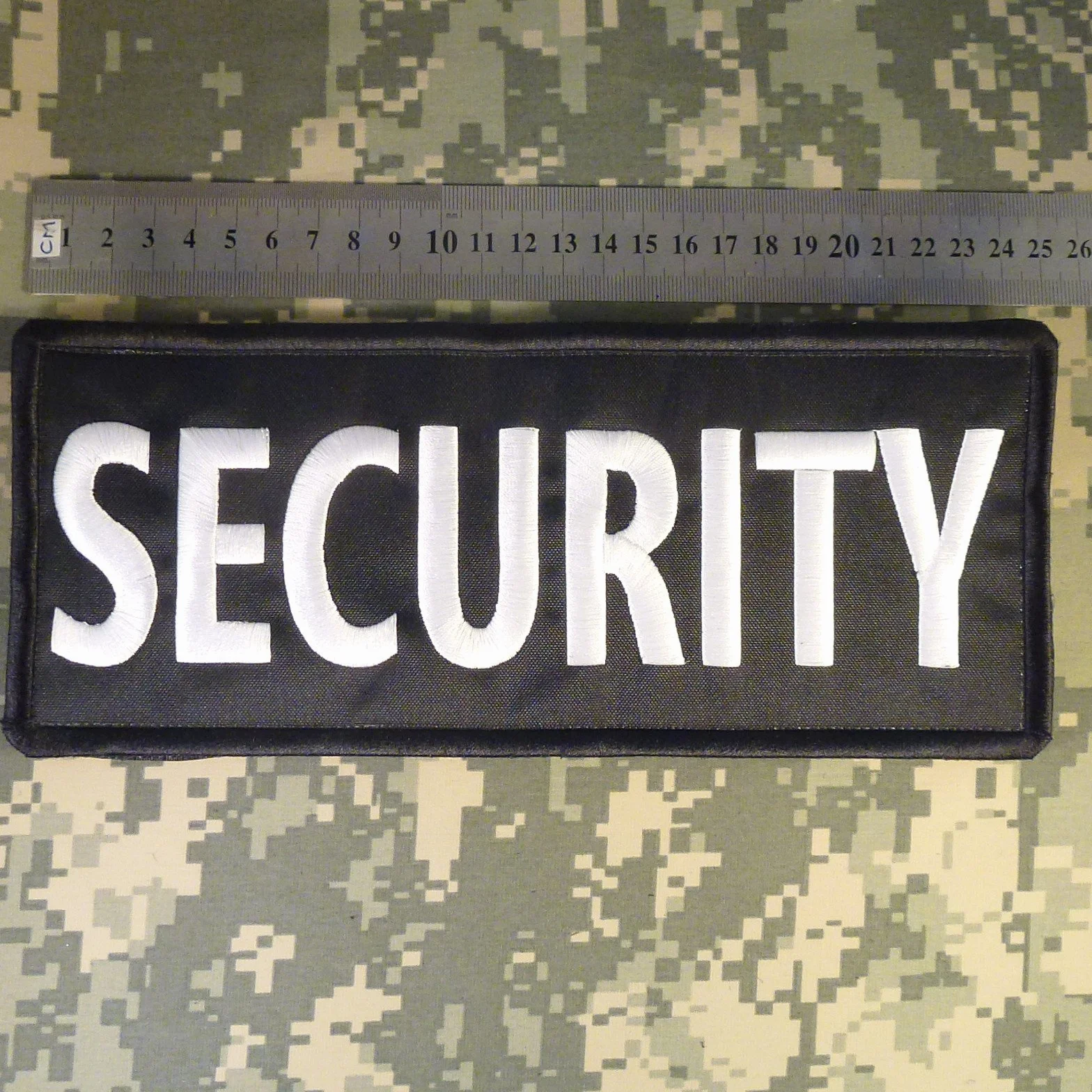 LEGEEON Security Big XL 10x4 inch Vest Tactical Embroidered Nylon Hook-and-Loop Patch
