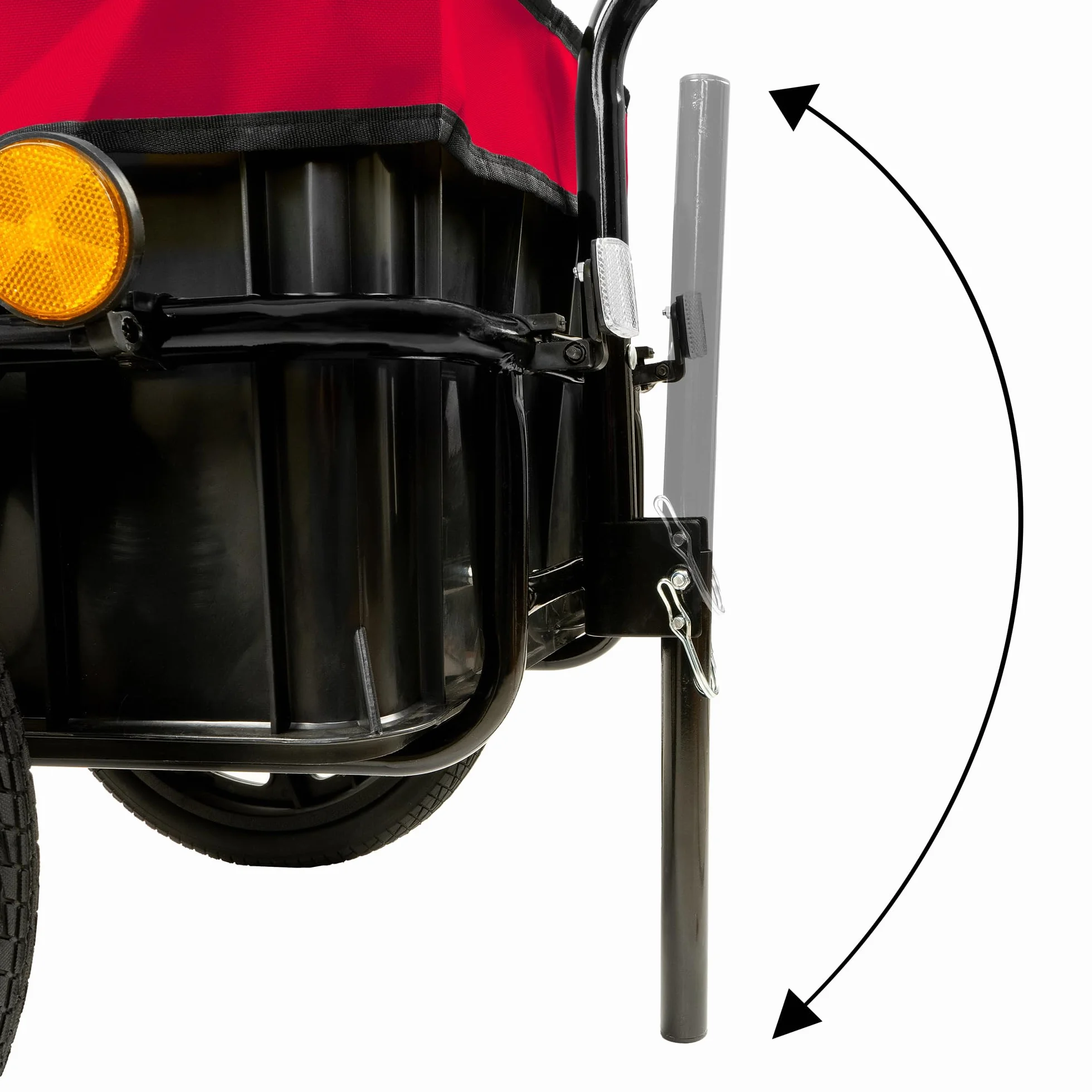 Zelsius Przyczepa rowerowa do transportu | 68 l | wózek rowerowy, przyczepka do roweru, przyczepa ładunkowa z plastikową tacą, torba transportowa