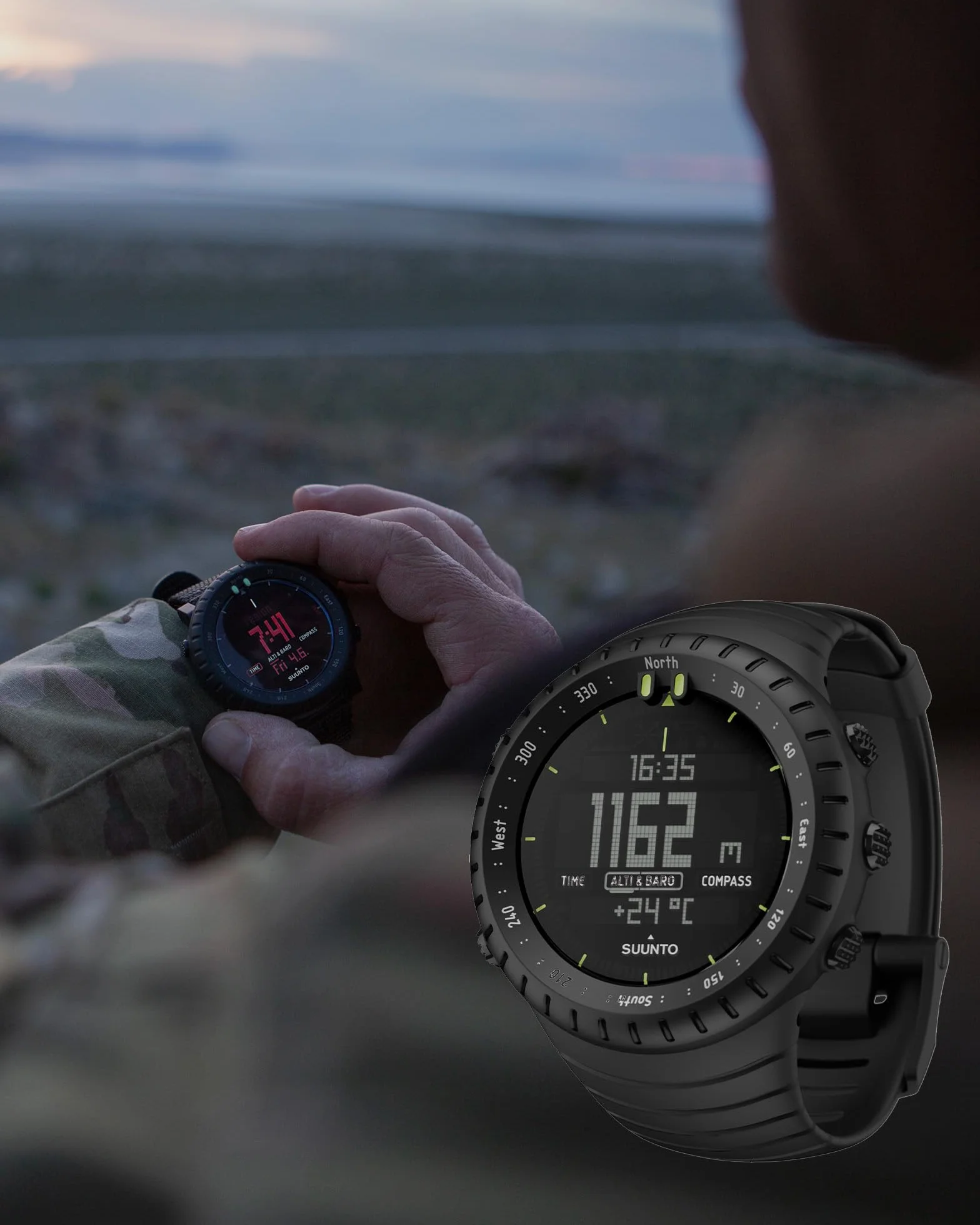 SUUNTO Core Zegarek Terenowy z Wysokościomierzem, Barometrem i Kompasem