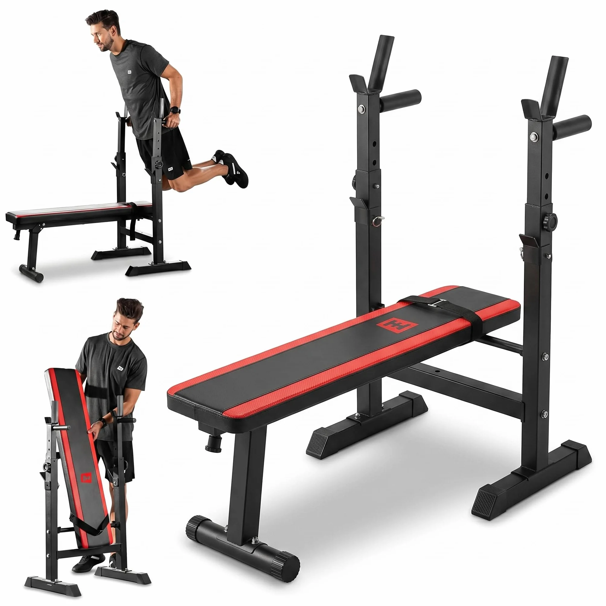 Hop-Sport Ławka do hantli składana wielofunkcyjna 250 kg