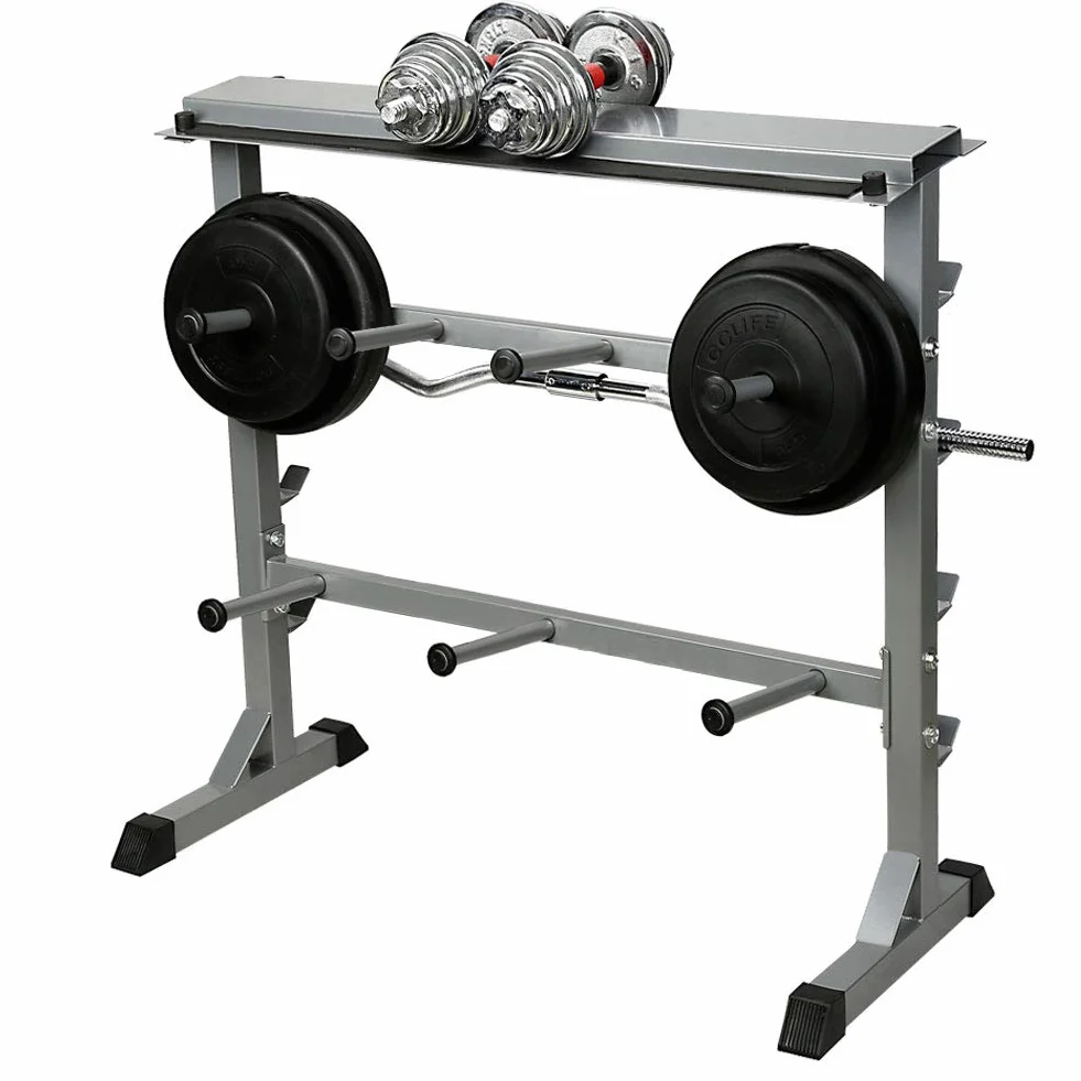 CCLIFE Stojak na hantle 300kg-600kg udźwigu stalowy