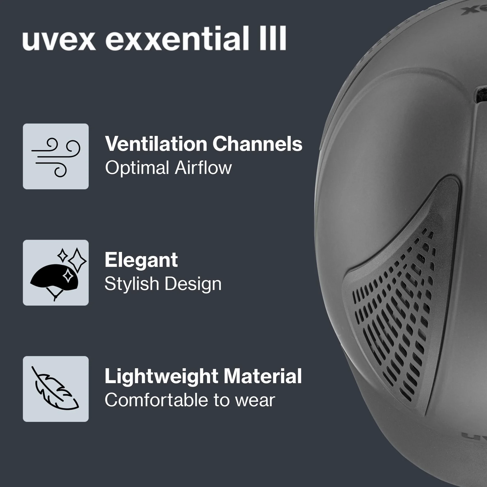 uvex exxential III lekki kask jeździecki unisex - indywidualne dopasowanie
