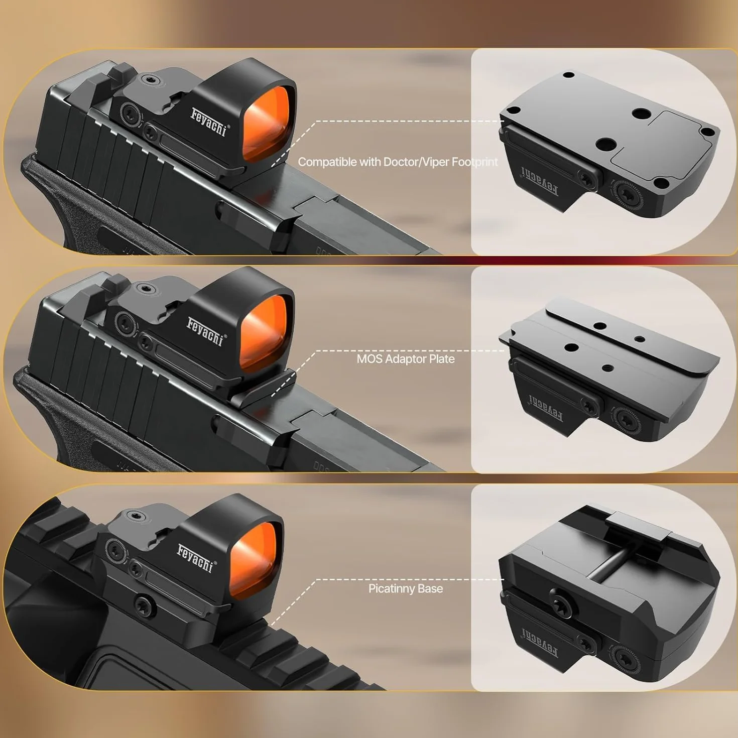 Feyachi RDS-59 Celownik z czerwoną kropką 3 MOA z mocowaniem na szynę Weaver/Picatinny 20 mm/22 mm i osłoną do kuszy myśliwskiej