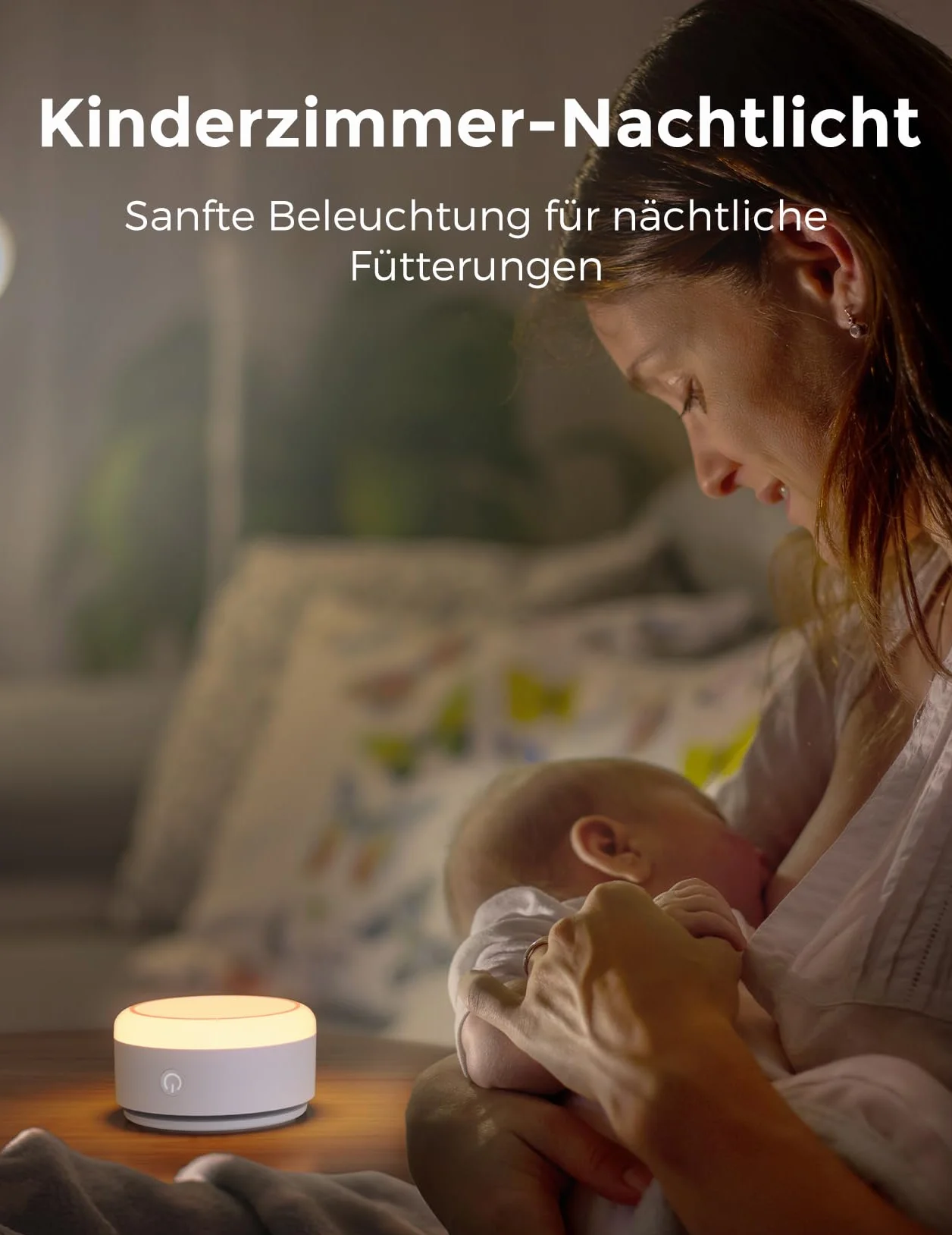 Momcozy Geräuschmaschine dla niemowląt – 20 Kojących Dźwięków i Dotykowe Światło, Przenośny Biały Hałas dla Dzieci i Dorosłych, Timer Do Zasypiania i Przypomnienie | Idealny Towarzysz Podróży (Żółty)
