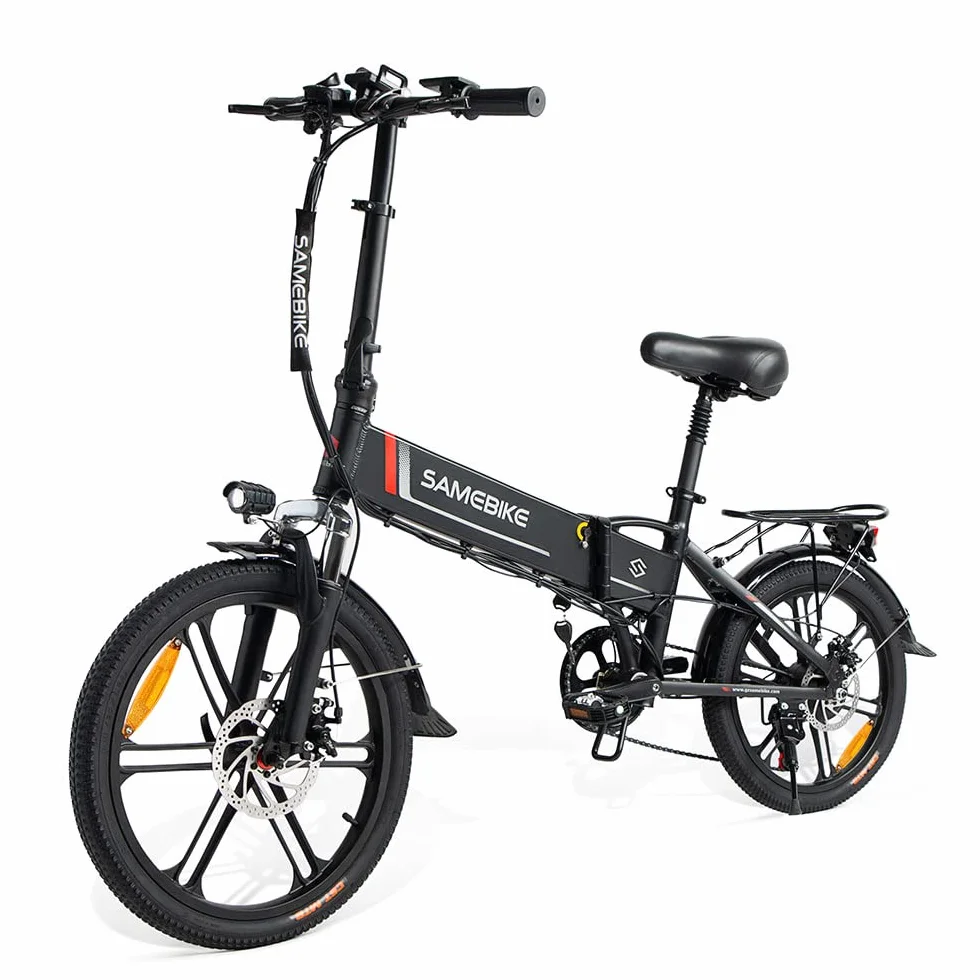 SAMEBIKE 20 Calowy Składany Rower Elektryczny 48V/10.4Ah 7-biegowy Rower Górski