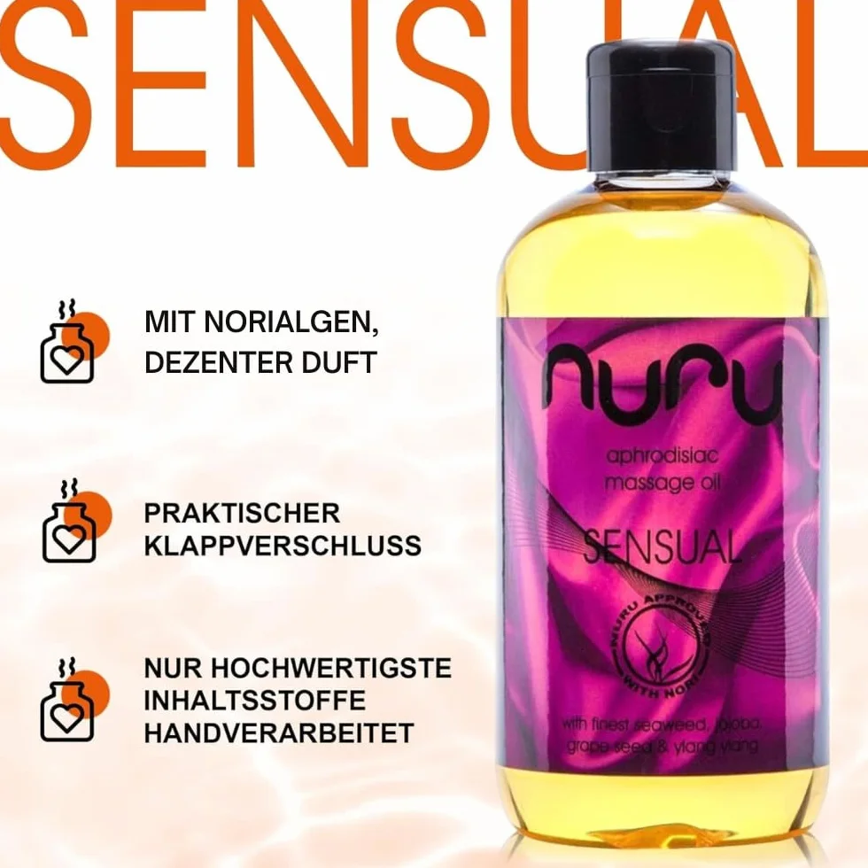 nuru; wielokolorowy; oil; e30566; sensual; erotyczne; olejki; masażu; 7640155980340; masaż; wellness