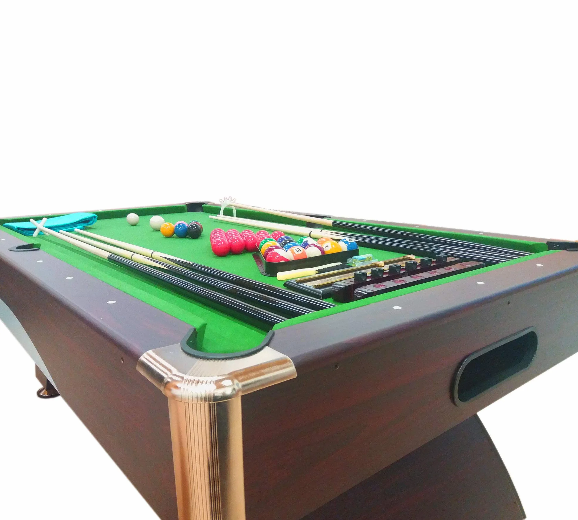 Stół bilardowy Carambola ma wymiary 188 x 96 cm - Hannibal Snooker Green 7 Ft