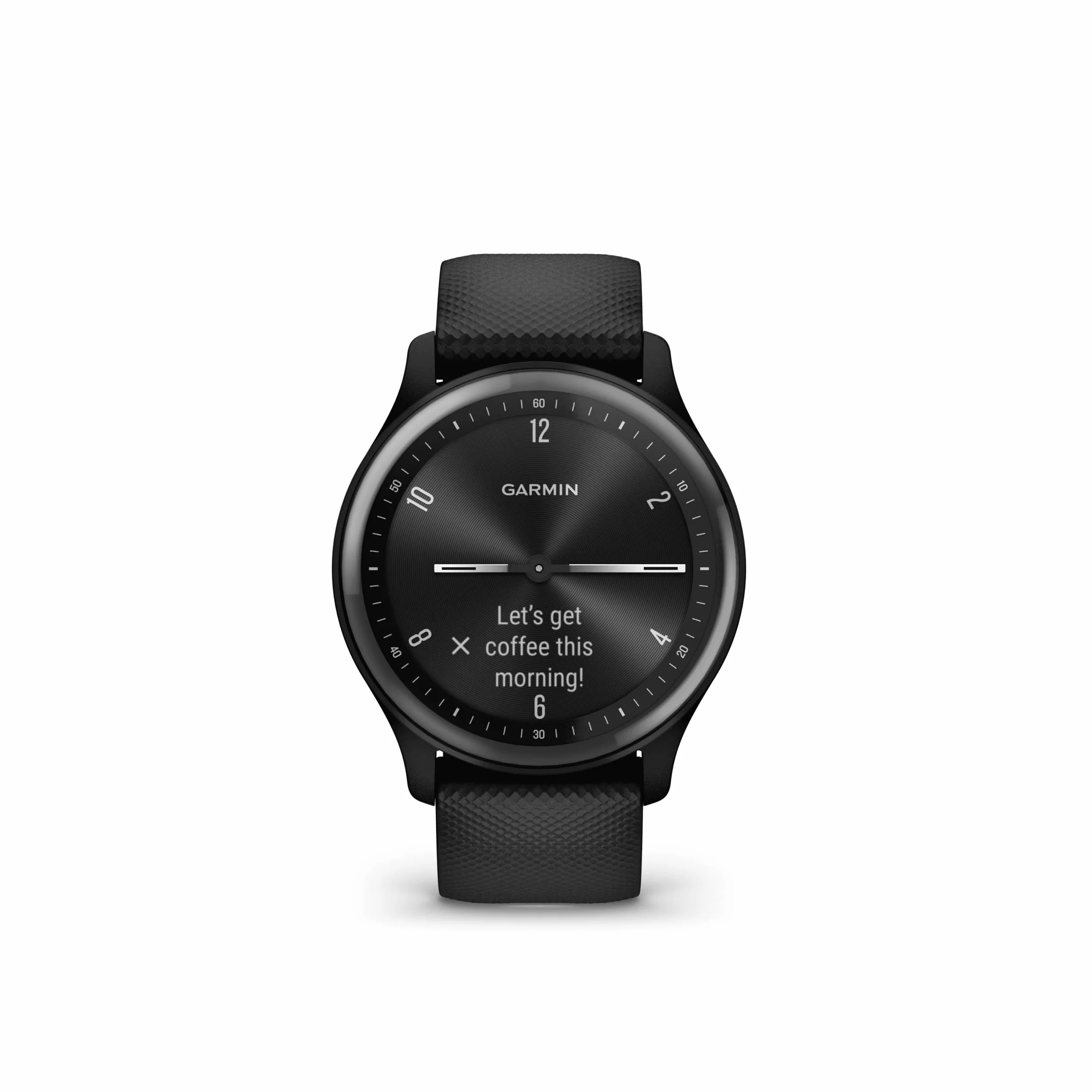 Garmin VIVOMOVE SPORT Czarna koperta slate silikonowy pasek