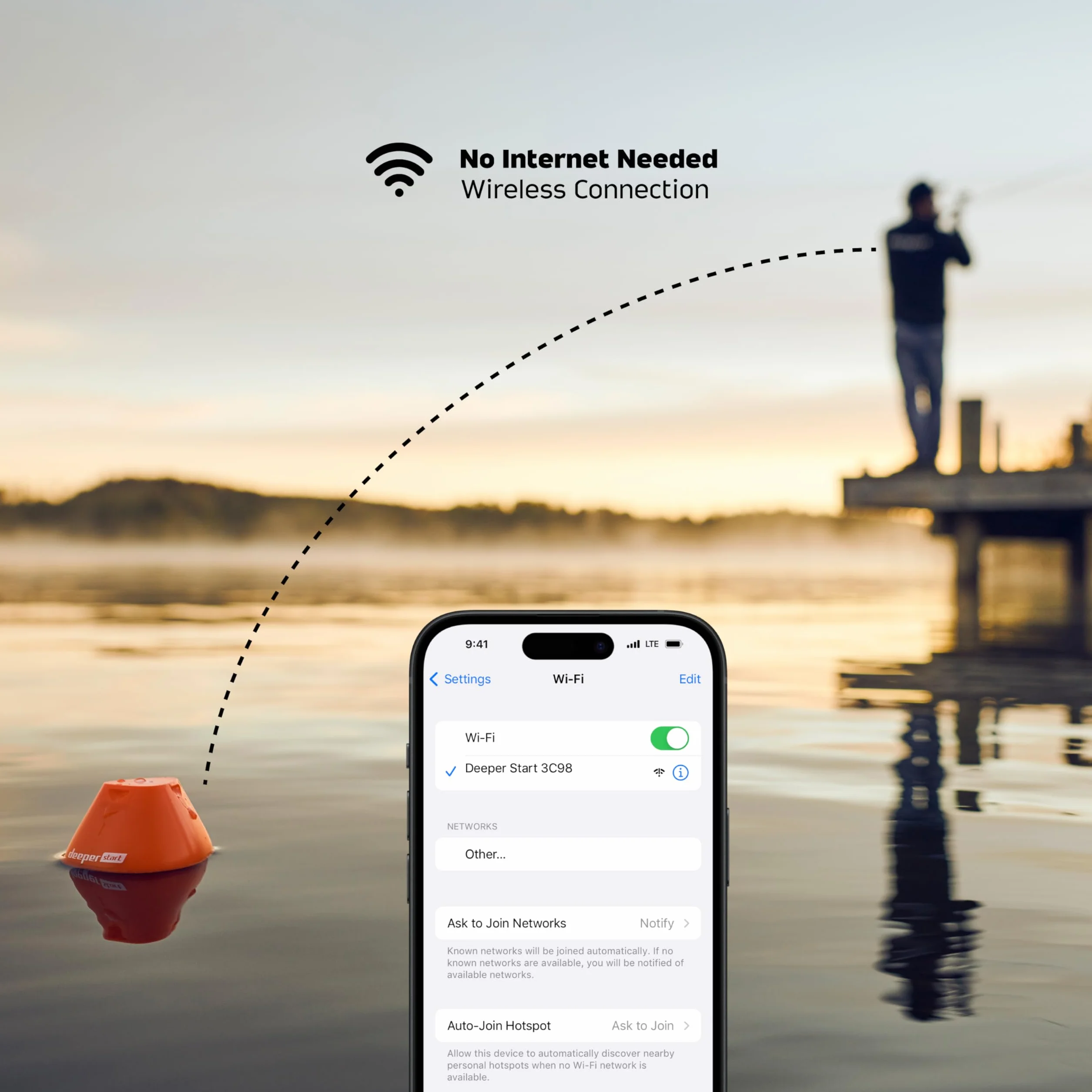 Deeper Start Smart lokalizator ryb bezprzewodowy W-LAN