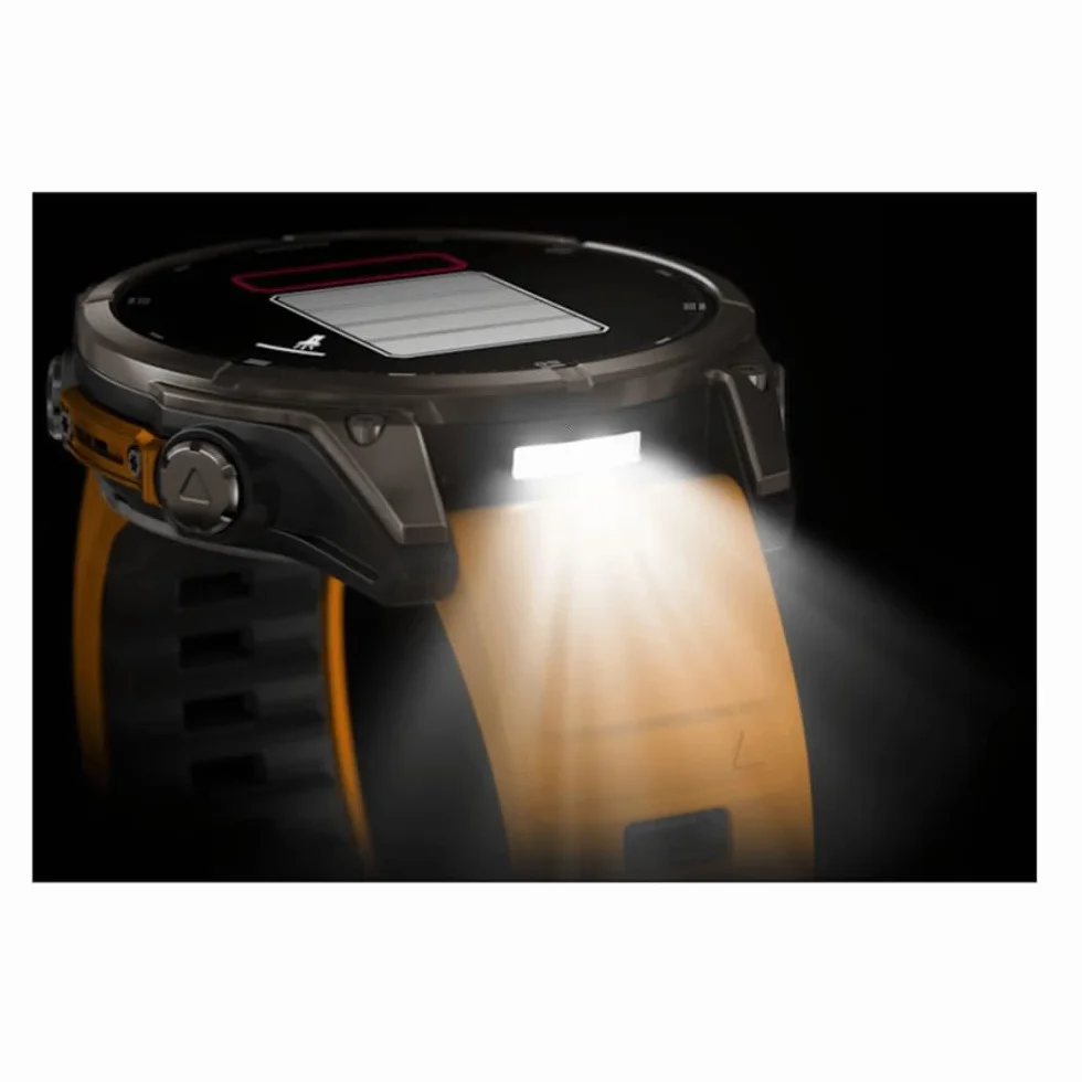 GARMIN FENIX 8-47 mm, AMOLED, SAPPHIRE TITANIUM ZE SPARKORANGE/GRAFITOWYM PASEM SILIKONOWYM
