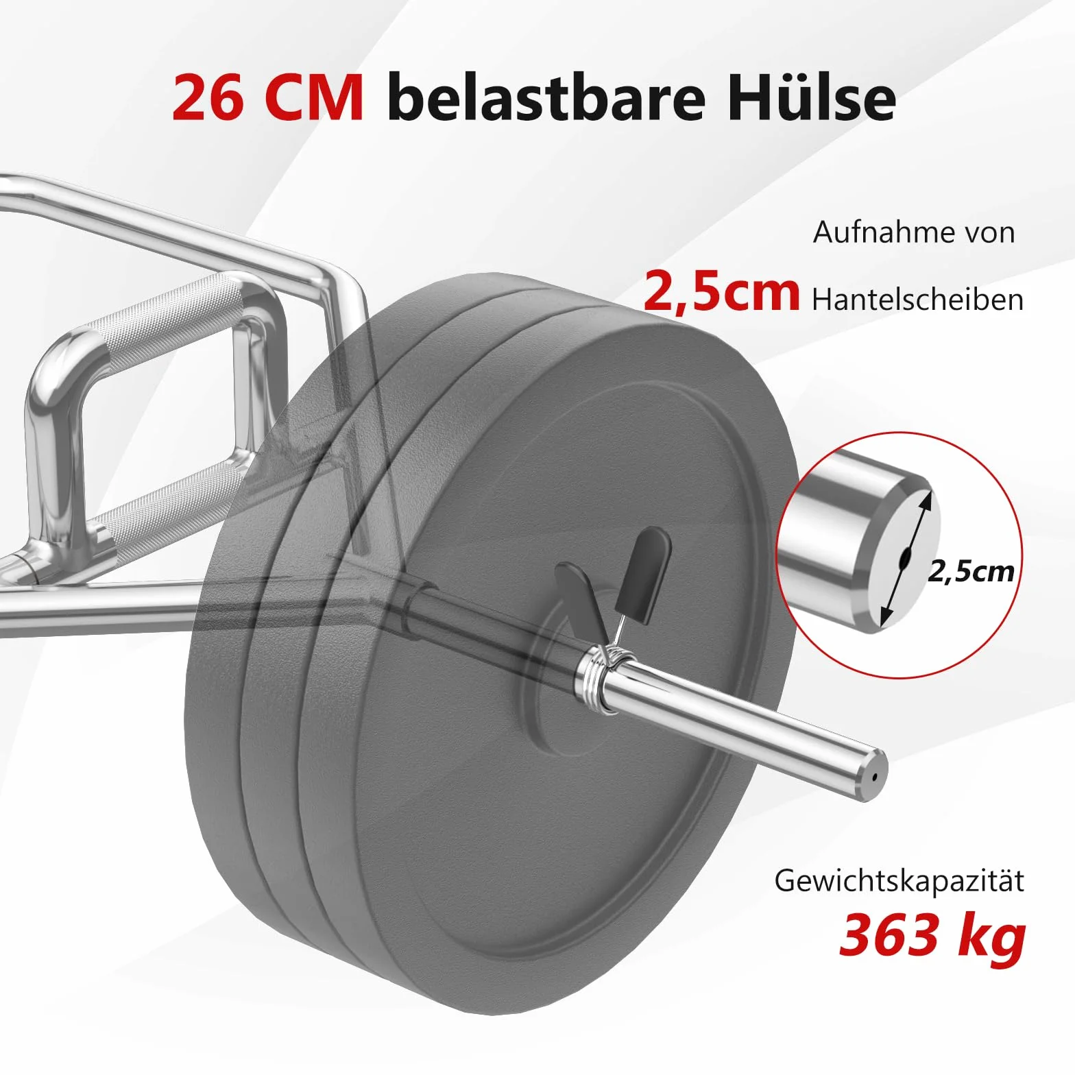 GOPLUS Trap Bar, sześciokątny drążek ze stali o obciążeniu do 226 kg, sztanga ze składanym uchwytem, radełkowanie i zamknięcie sprężynowe, drążek sześciokątny do przysiadów i martwego ciągu, srebrny