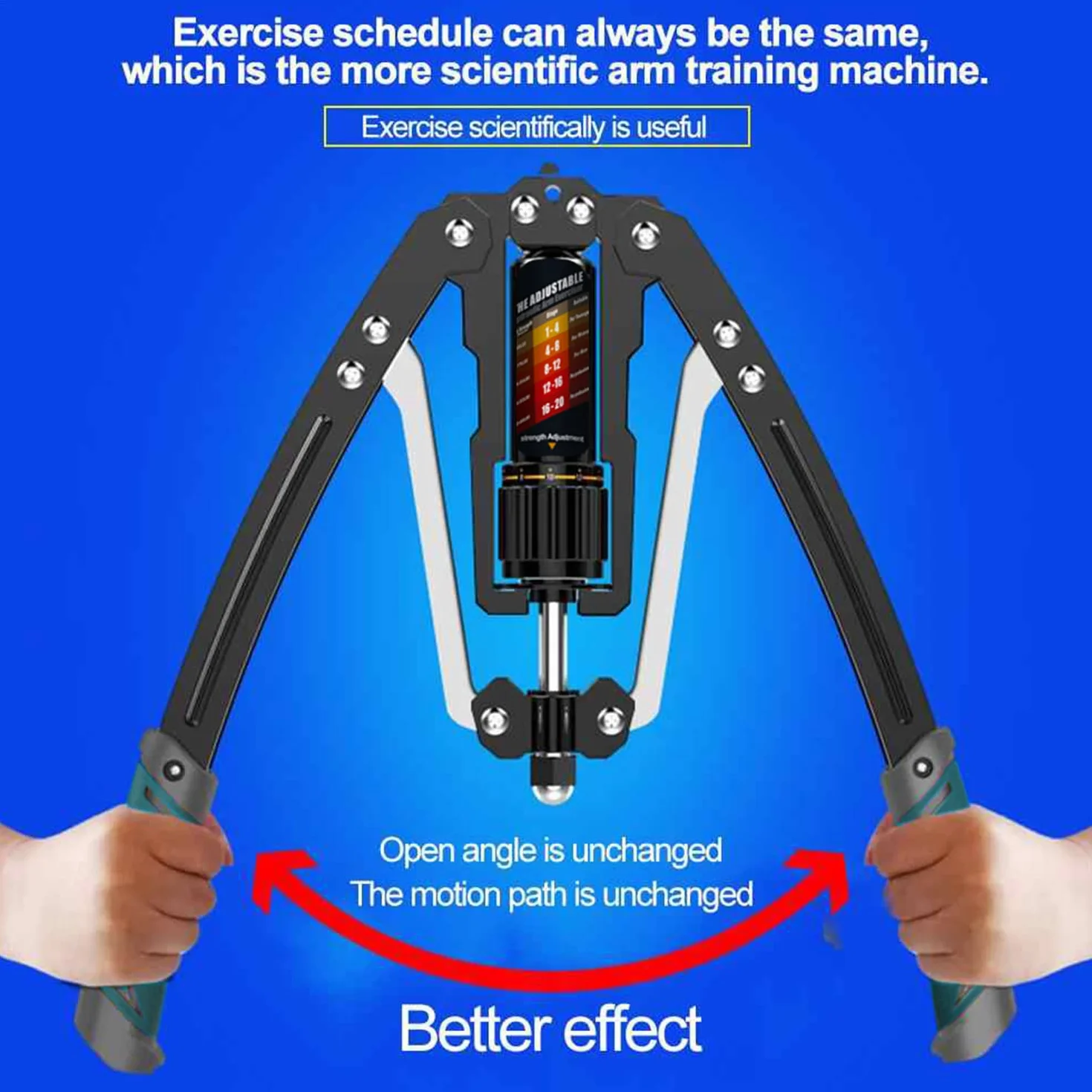 EAST MOUNT Twister Arm Exerciser Regulowana moc hydrauliczna 10-199.6 kg Ekspander klatki piersiowej Sprzęt fitness do treningu mięśni ramion