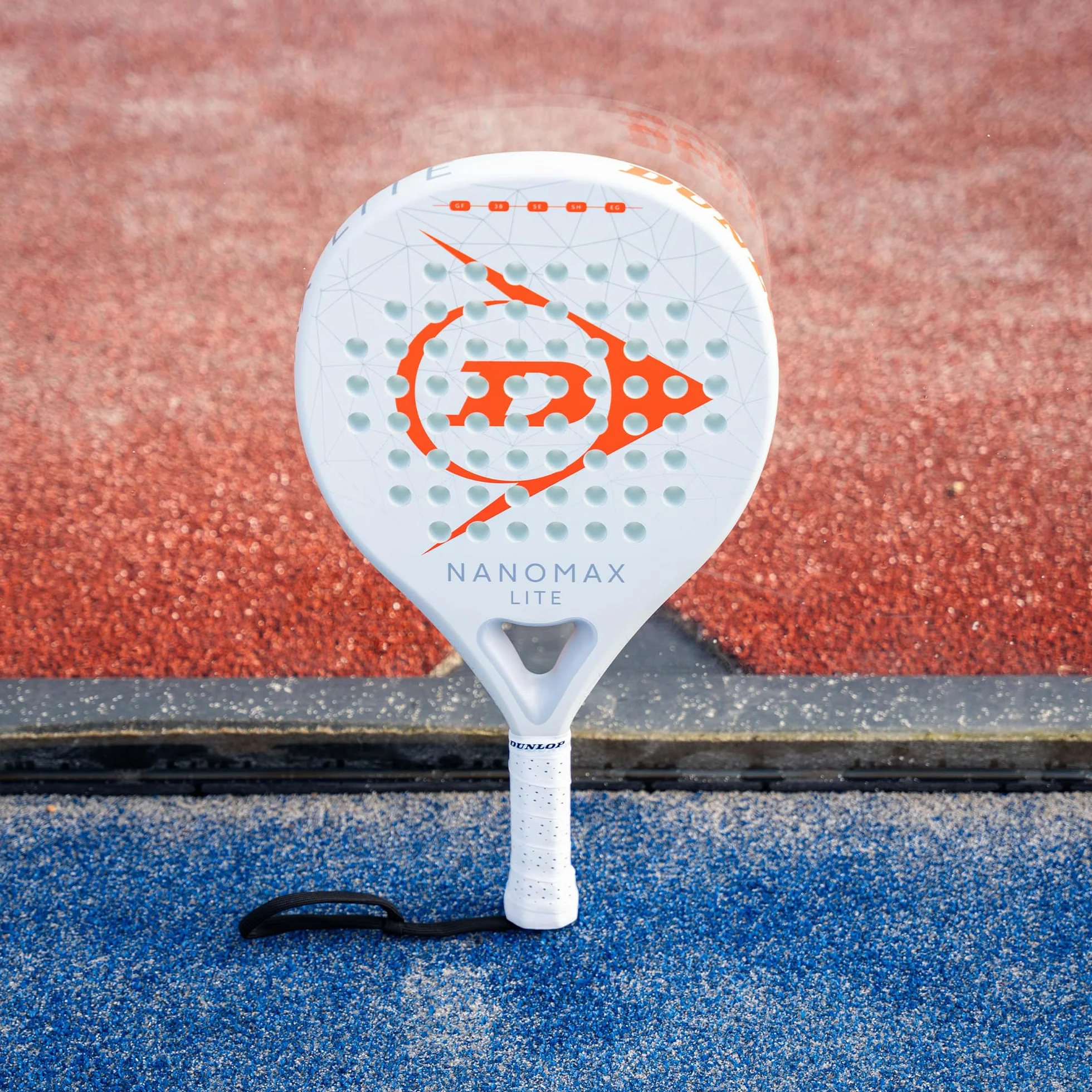 DUNLOP Padel Bat Nanomax Lite – hybrydowa ramka grafitowa – średni balans miękki rdzeń EVA, lekki kij sterujący