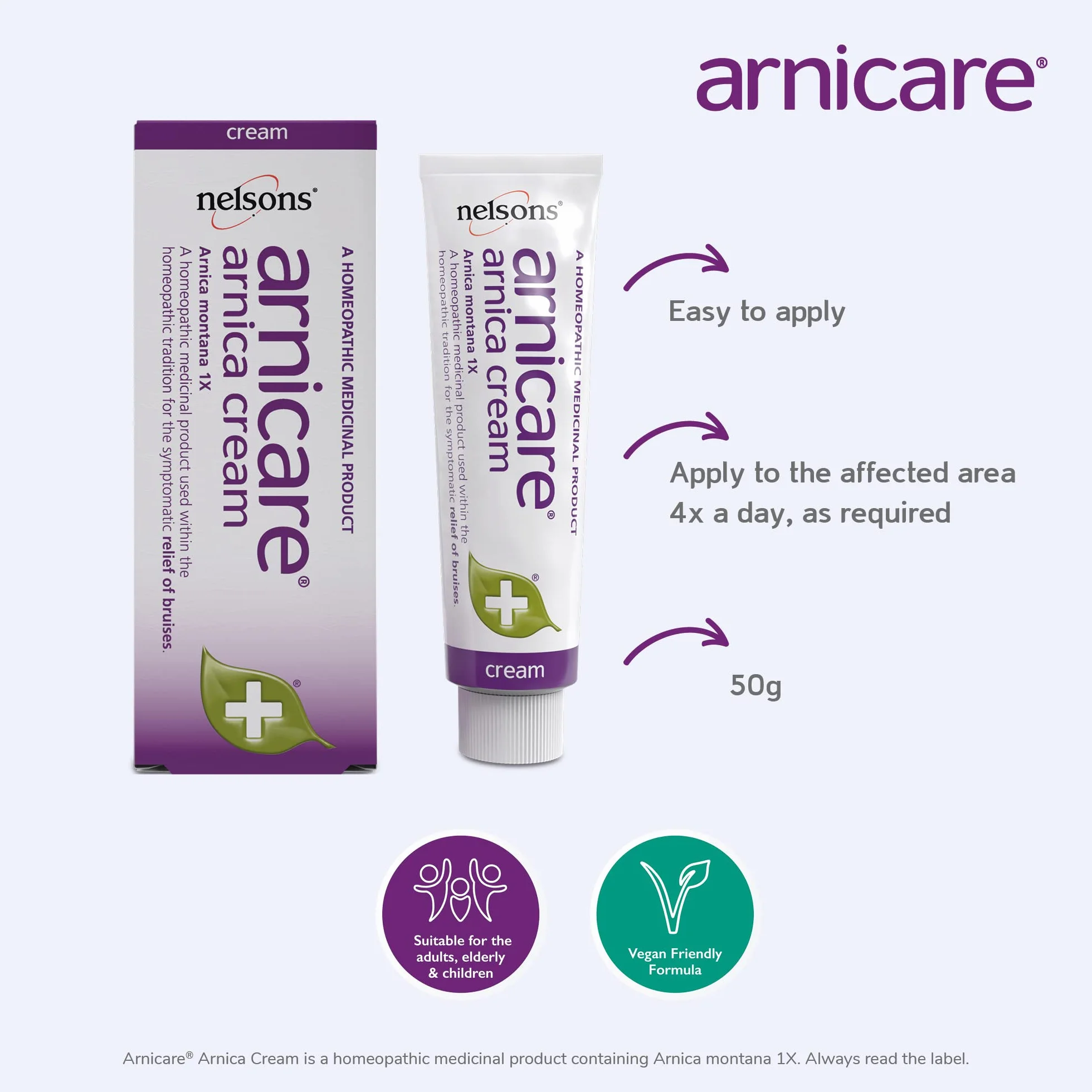Arnicare Nelsons Arnicare Krem Arnicare, 50 g