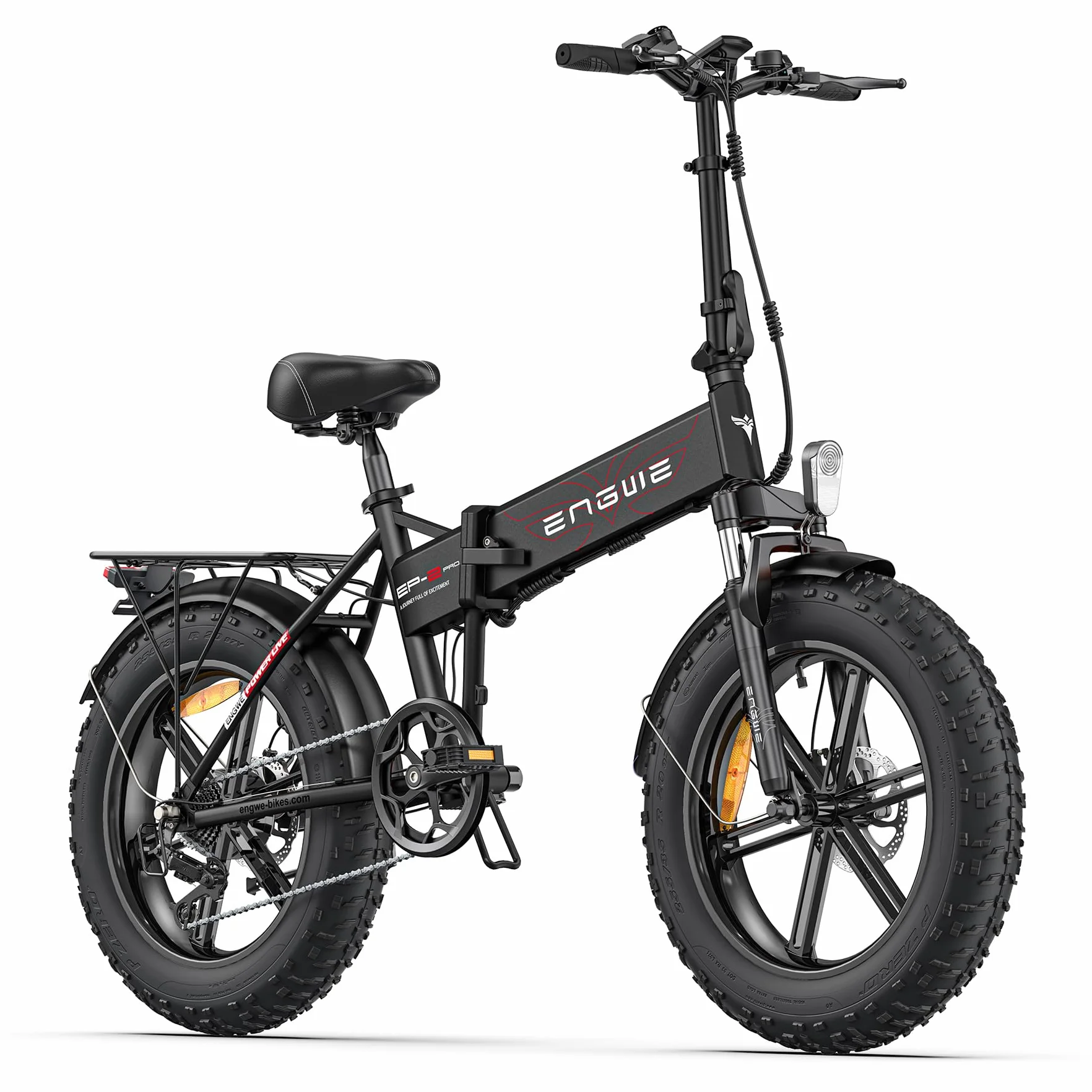 ENGWE EP-2 Pro Rower Elektryczny Składany E-bike 20''×4.0 Gruby Opona 48V 13Ah 120KM 7-Biegowy