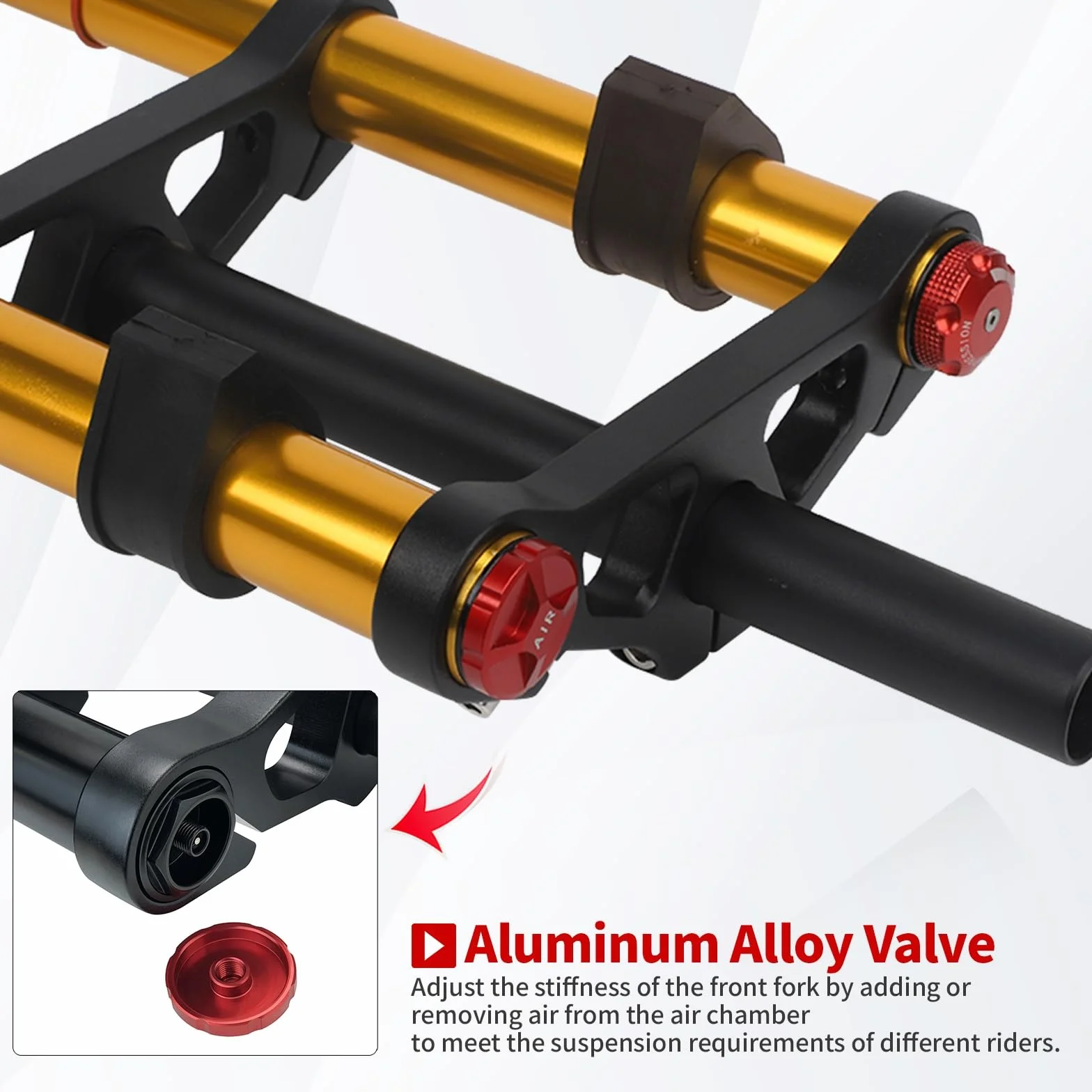 26-calowe widelce rowerowe 4.0 Fat Bike Straight Front Fork Downhill Mountain Bike MTB Widelec 1-1/8 Hamulec tarczowy Widelec pneumatyczny 170 mm Podróżny E-Bike Przedni Widelec BMX 2850g