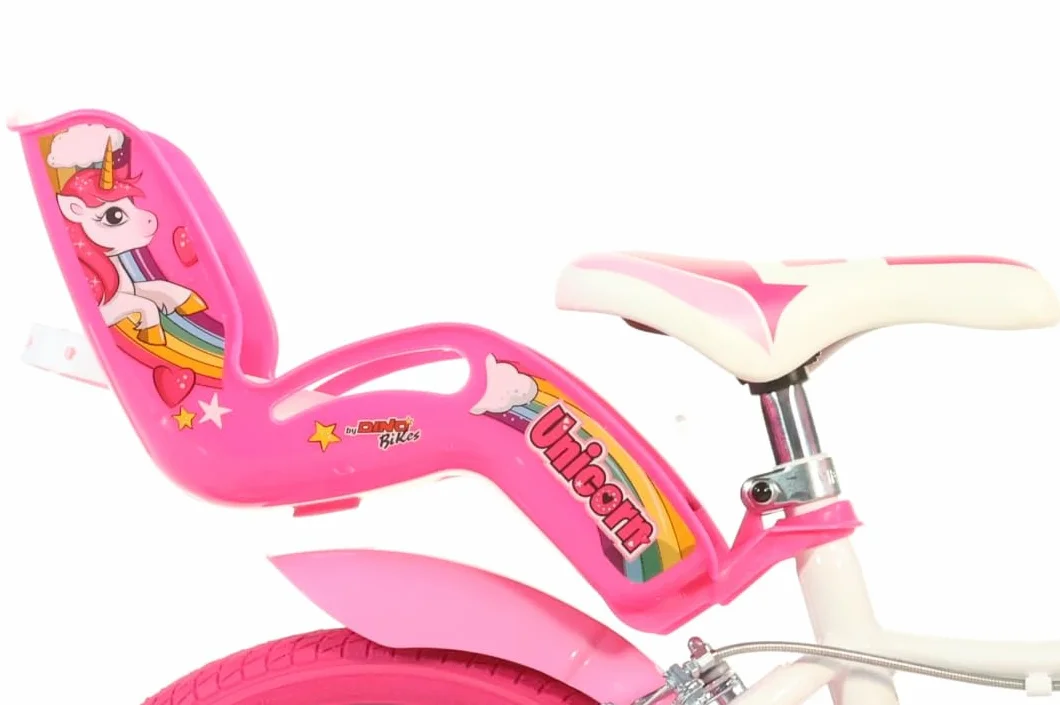 Dino Bikes 144R-UN Unicorn 35.6 cm rower 35.6 cm, biały i różowy