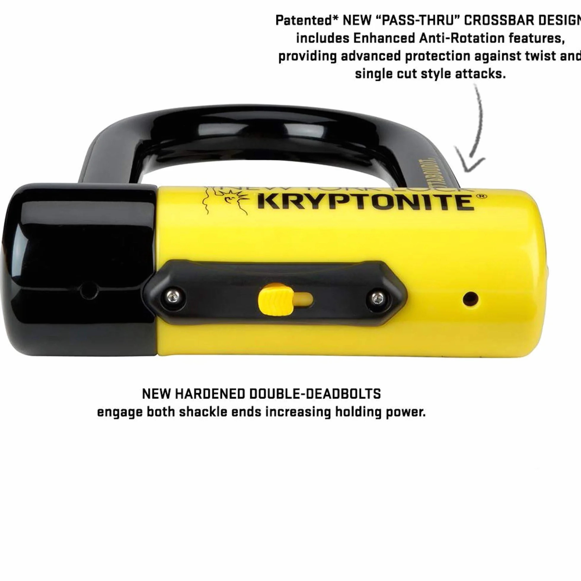 Kryptonite New York Fahgettaboudit mini zapięcie rowerowe żółte S