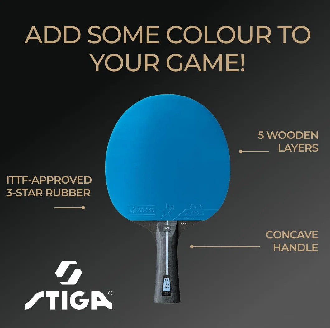 STIGA Pro WRB Blue Edition 3-gwiazdkowy kij do tenisa stołowego ITTF