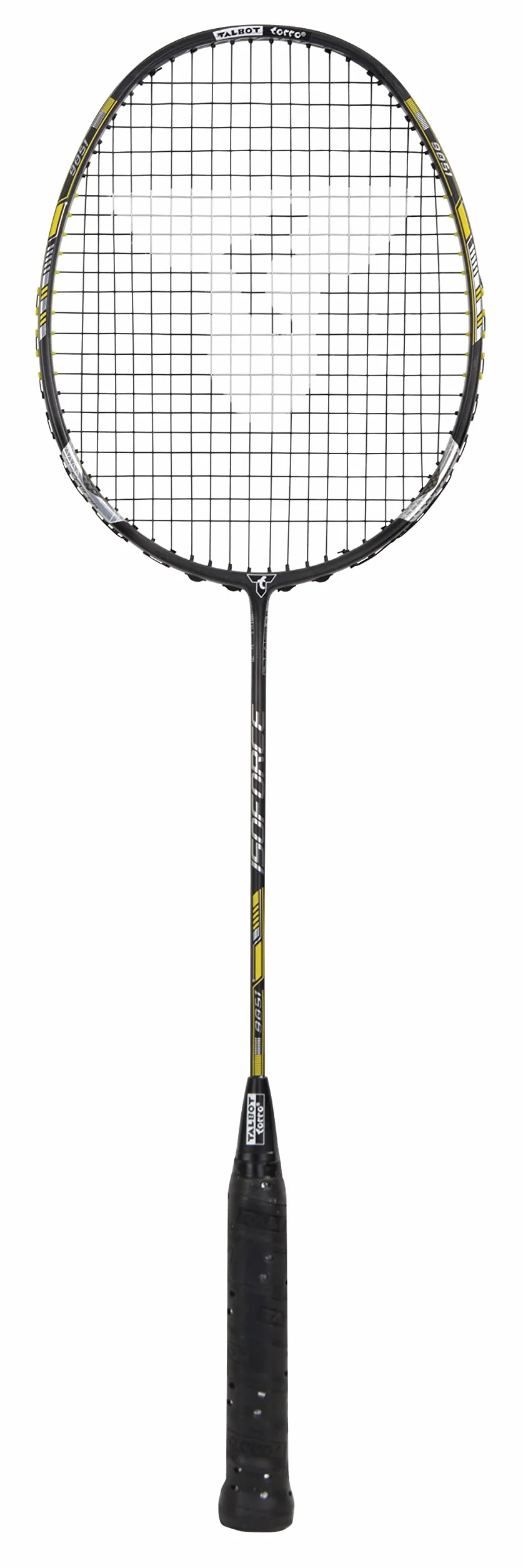 Talbot Torro Isoforce 9051 Badminton rakieta, ultra carbon4 ze wzmocnieniem kevlar, doskonała rakieta dla profesjonalistów w dziedzinie badmintonów, 439567