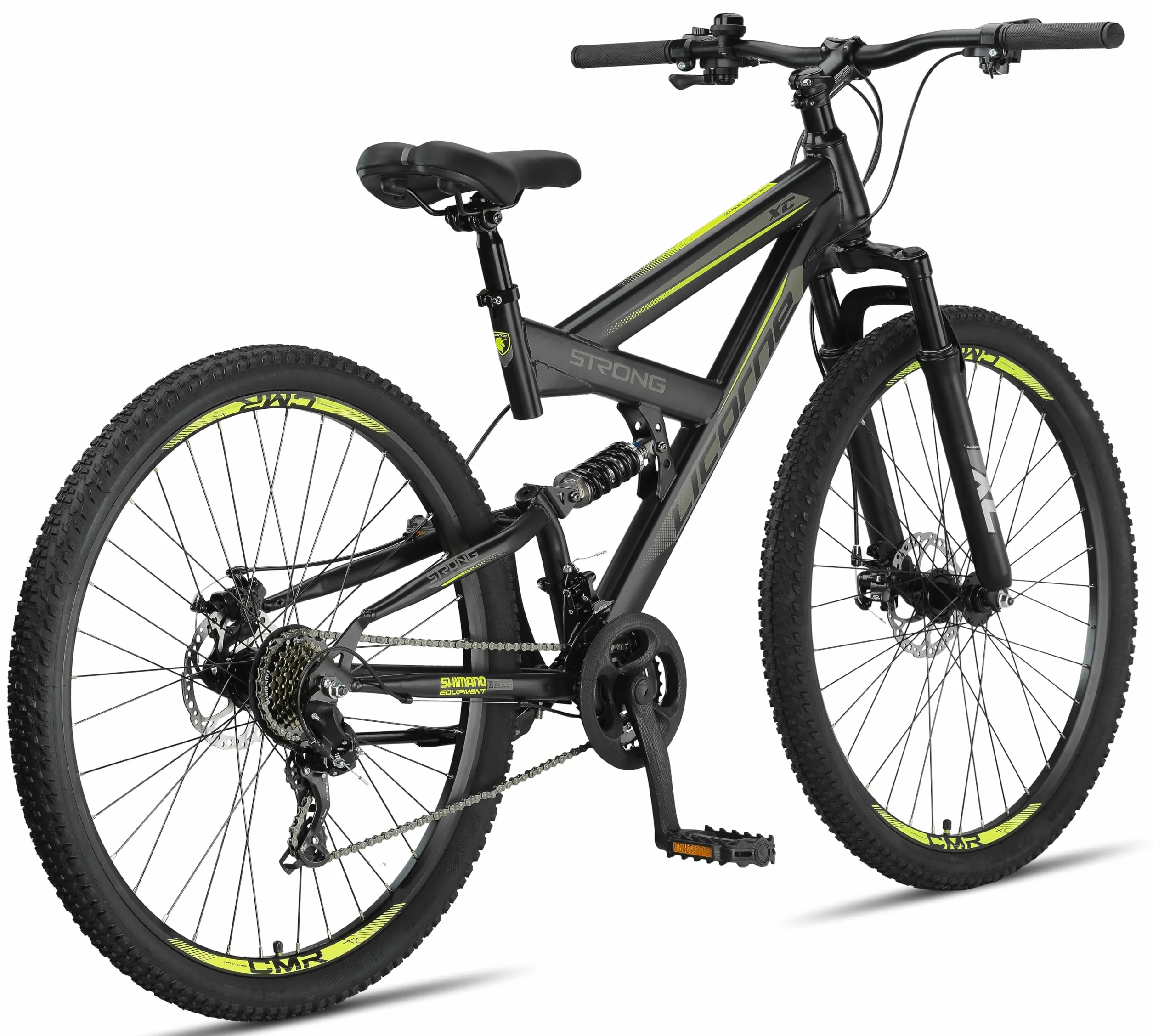 Licorne Bike Strong 2D Premium Rudergerät górski 29 cali hamulec tarczowy 21-biegowa przekładnia pełne zawieszenie czarny