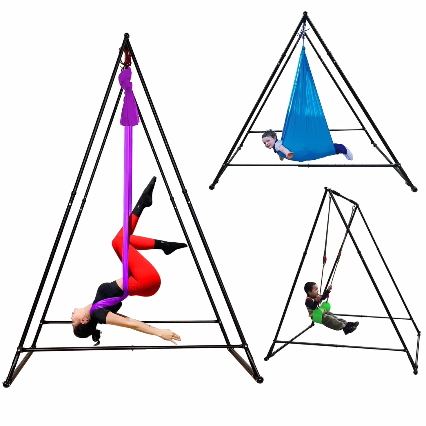 KT Dedykowany Stojak do Aerial Yoga Model KT1.1520YG. Składana, przenośna, regulowana na wysokość, stabilna i trwała rama do Fly Yoga