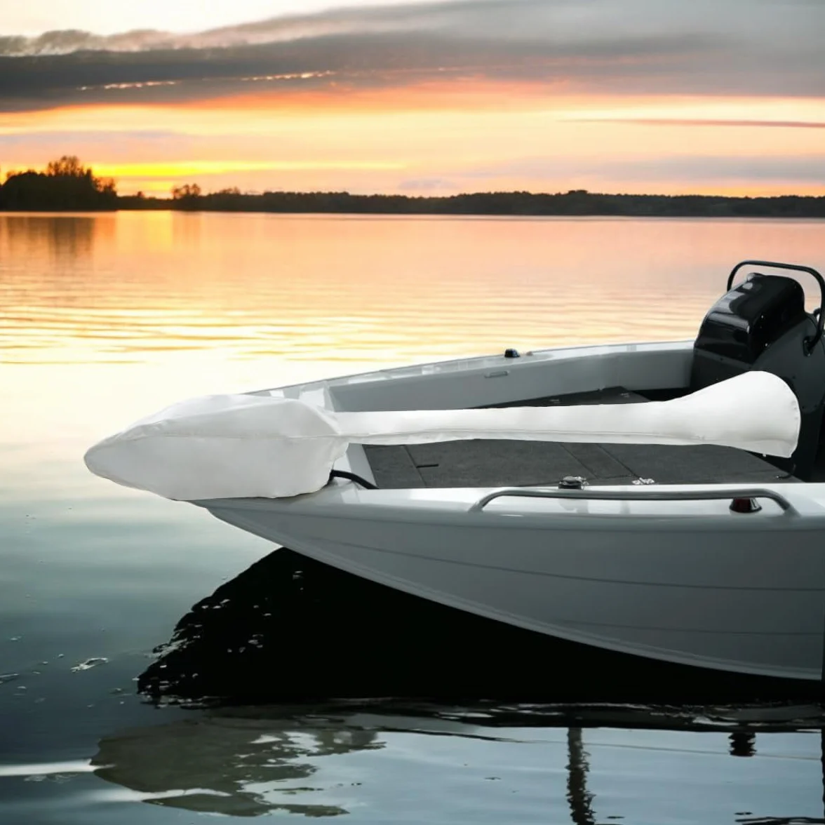 Oceansouth Niestandardowa osłona zaprojektowana dla silników do trolingu MINN KOTA (pokrowiec kompatybilny z Riptide Terrova, 1524 mm, czarny)