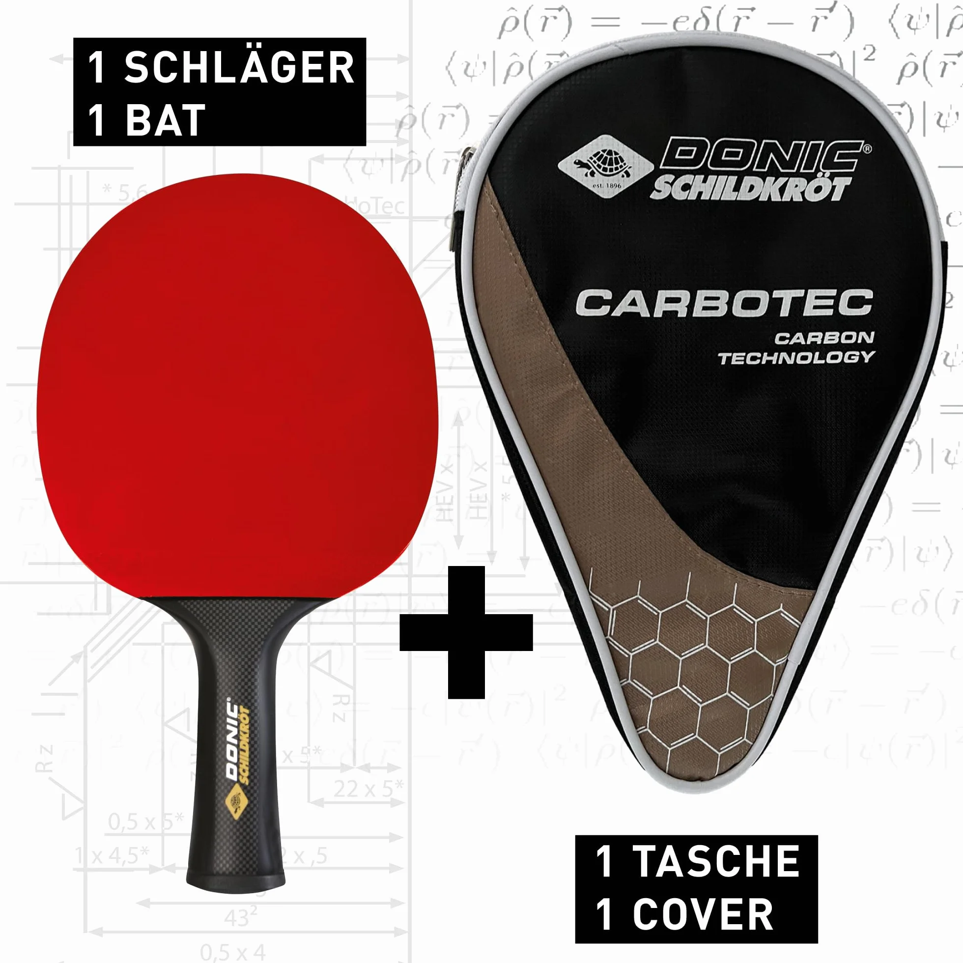 Schildkröt Rakieta do tenisa stołowego CarboTec 7000, wklęsła