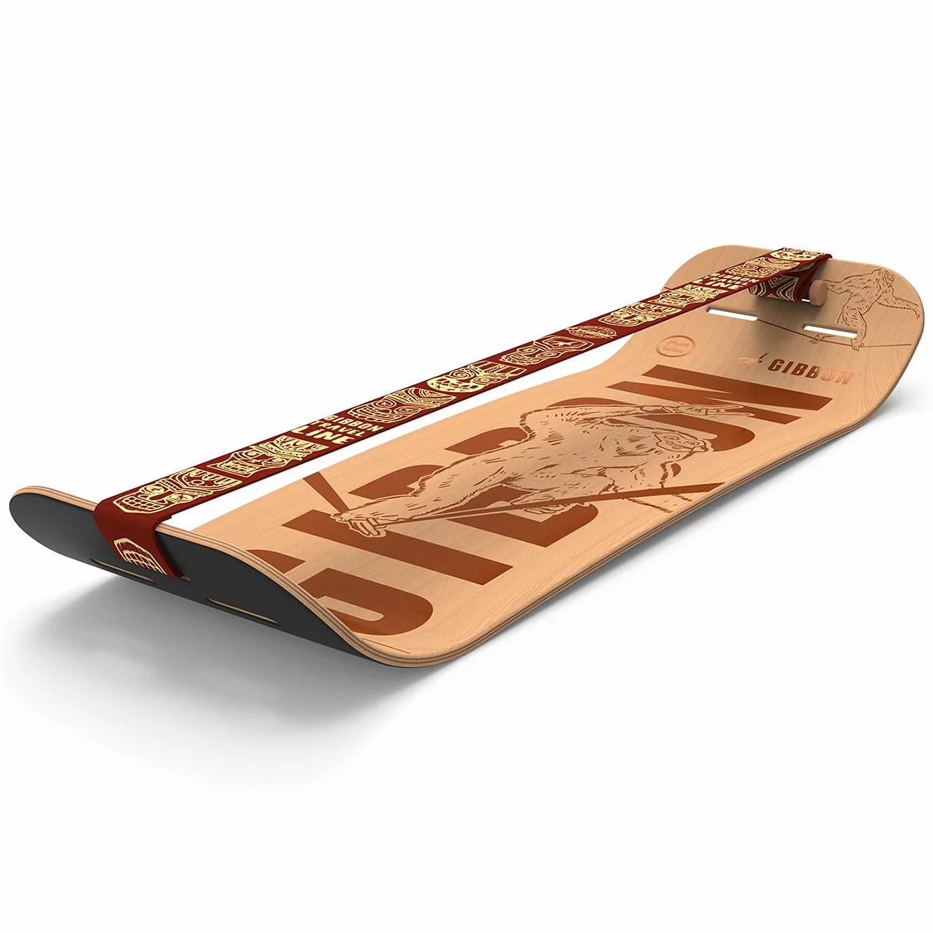 Gibbon Giboard Slackline Brett Set Roots Rocker Travel