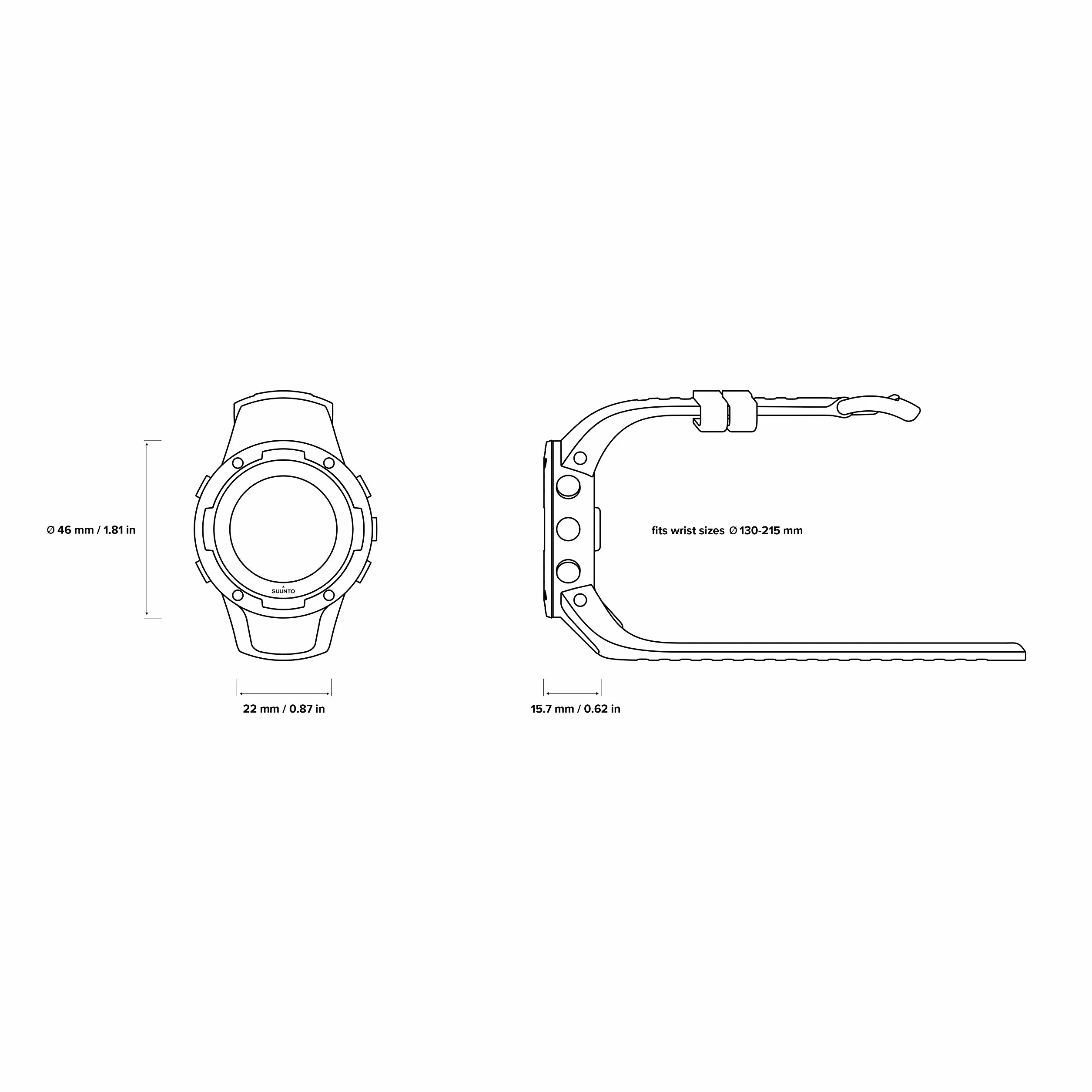 Suunto 5 lekkich, kompaktowych zegarków sportowych GPS z 24/7 Activity Tracker i pomiarem tętna na nadgarstku