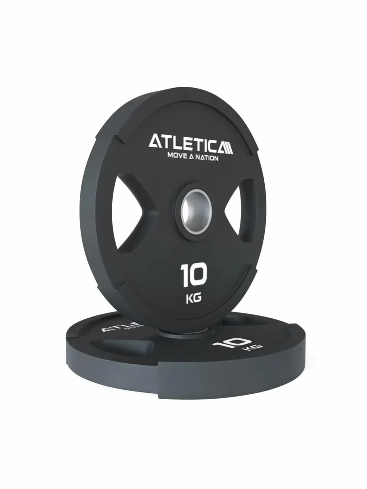ATLETICA Sigma Starter zestaw hantli treningowych Sigma | 65 kg Dual-Gripper Plates | Pro Collars | Twoje wejście w świat sportów siłowych