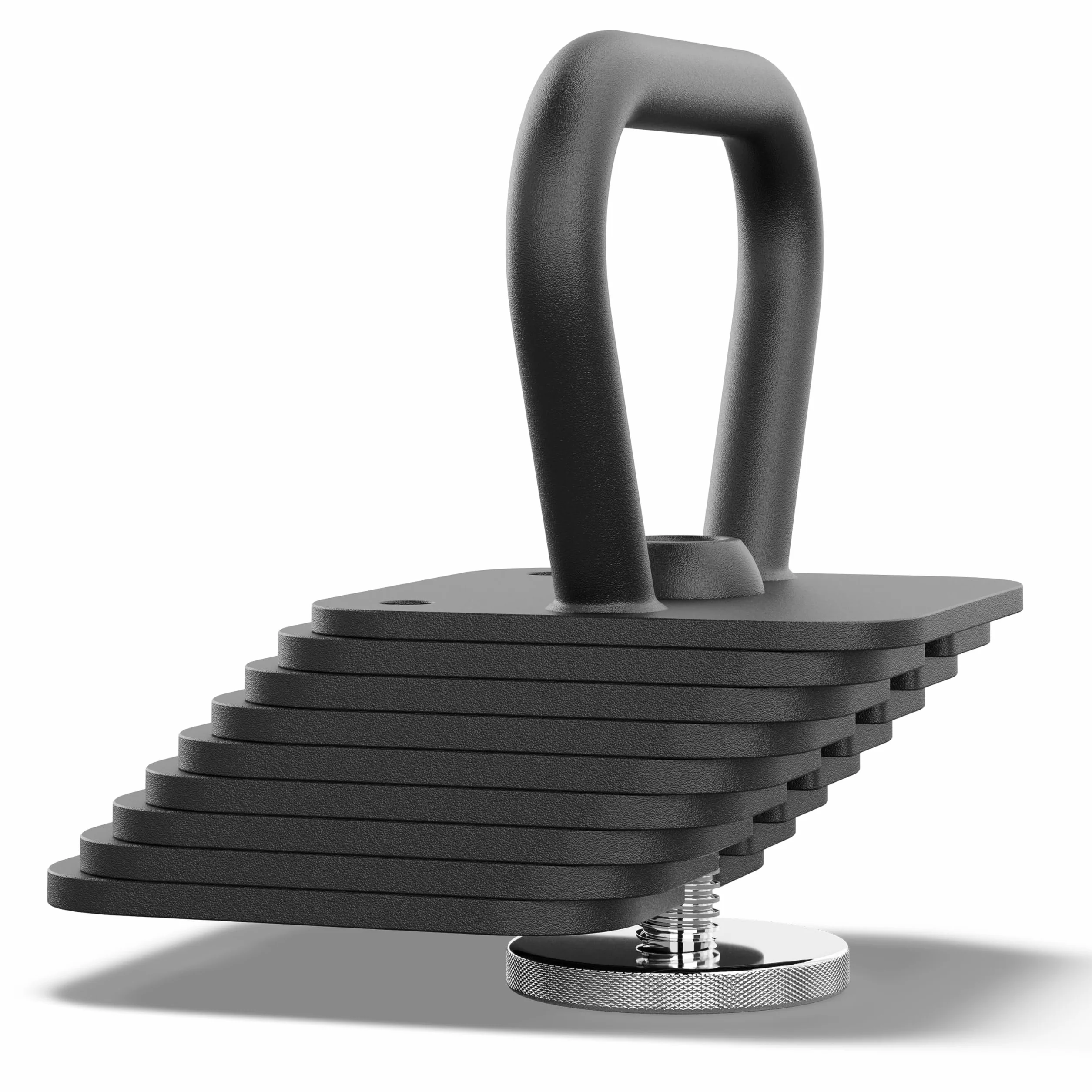 ZIPRO Kettlebell SQUARE Regulowana do 19 kg hantla kulowa Regulowana do treningu siłowego, fitness i workoutu w domu