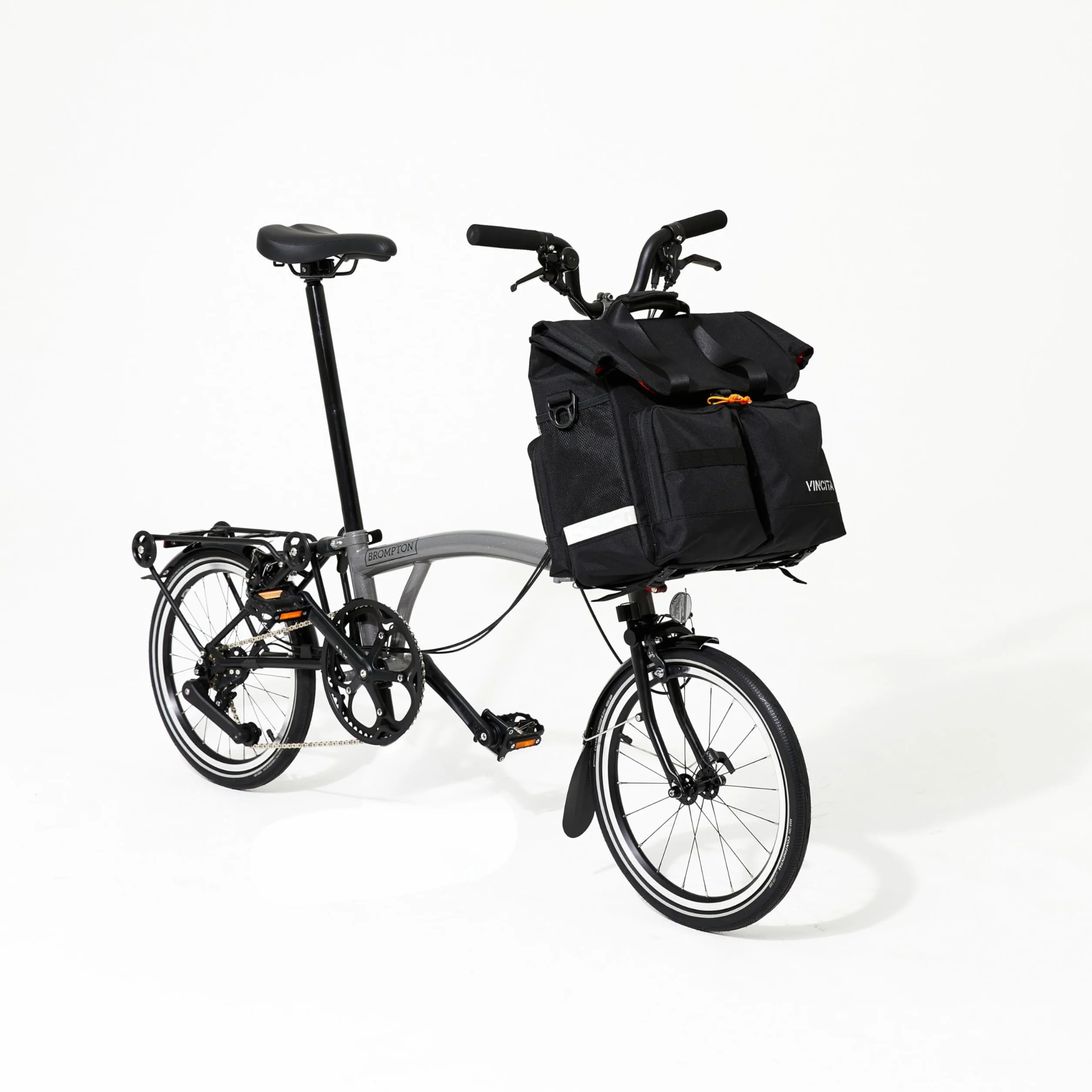 Vincita Voyage Atlas torba na rower składany Brompton ze zdejmowanym ramieniem osłona przeciwdeszczowa pasek na ramię akcesoria rowerowe