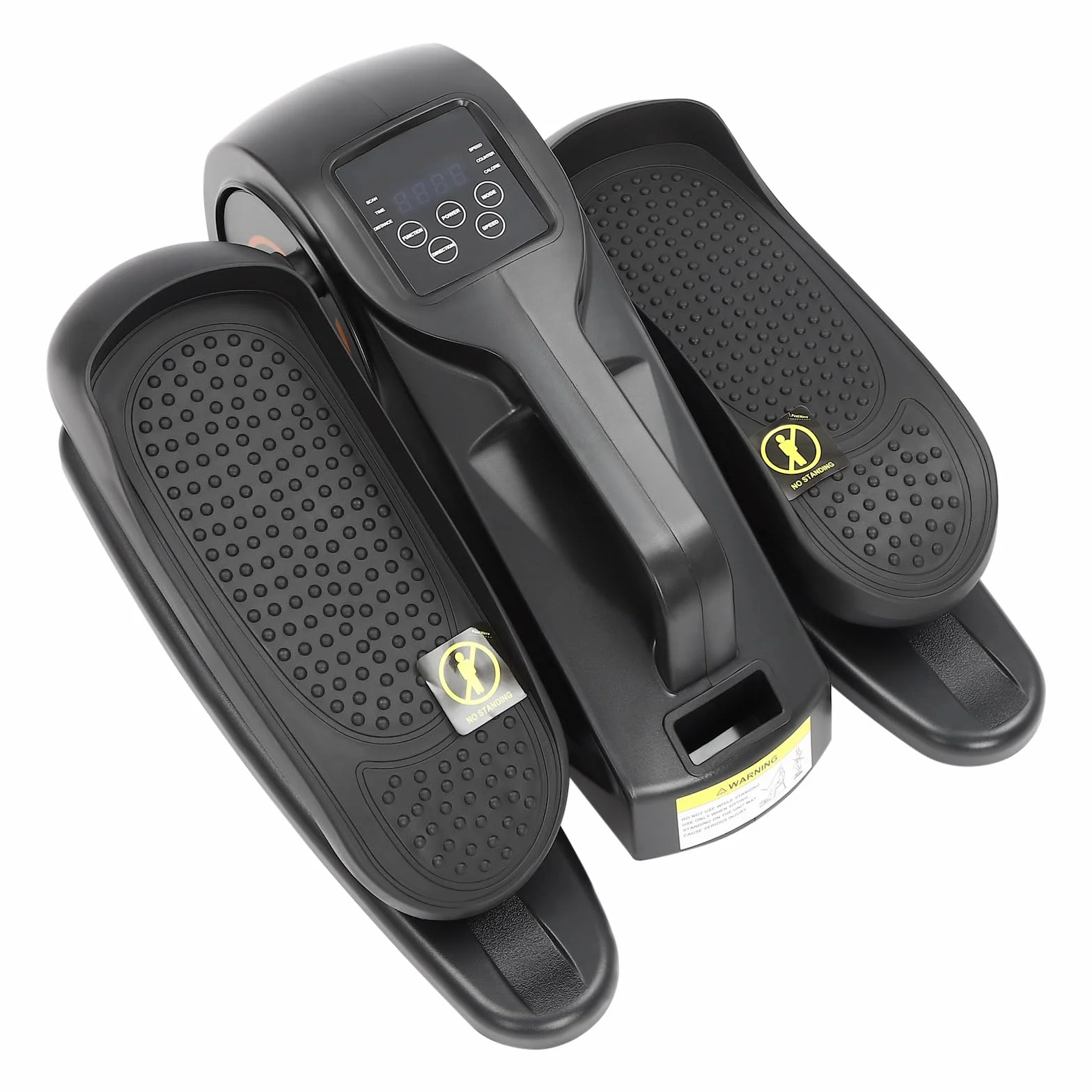 Mini trener nóg pod biurko 50 W regulowana prędkość ekran LED pilot zdalnego sterowania antypoślizgowe pedały