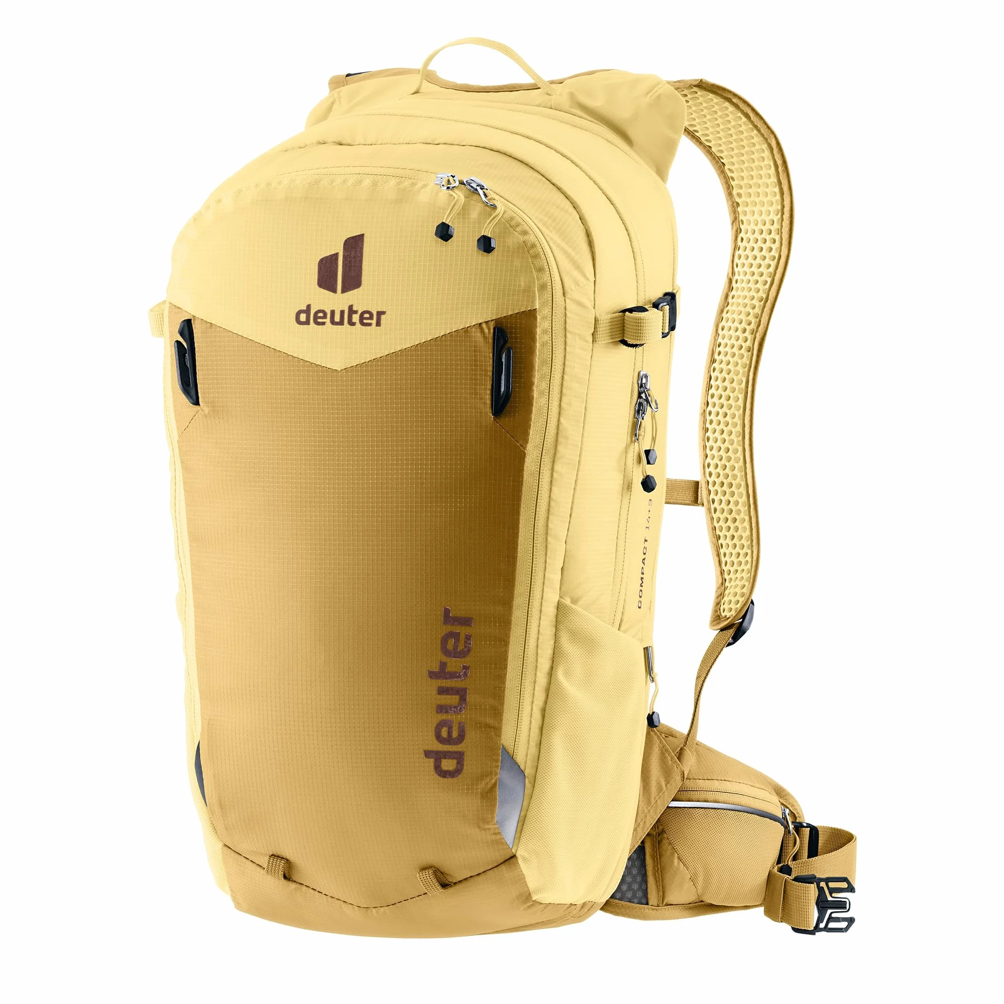 Deuter Compact 14+3 Plecak rowerowy męski, Savanna-dune, 14+3 L, Minimalistyczny