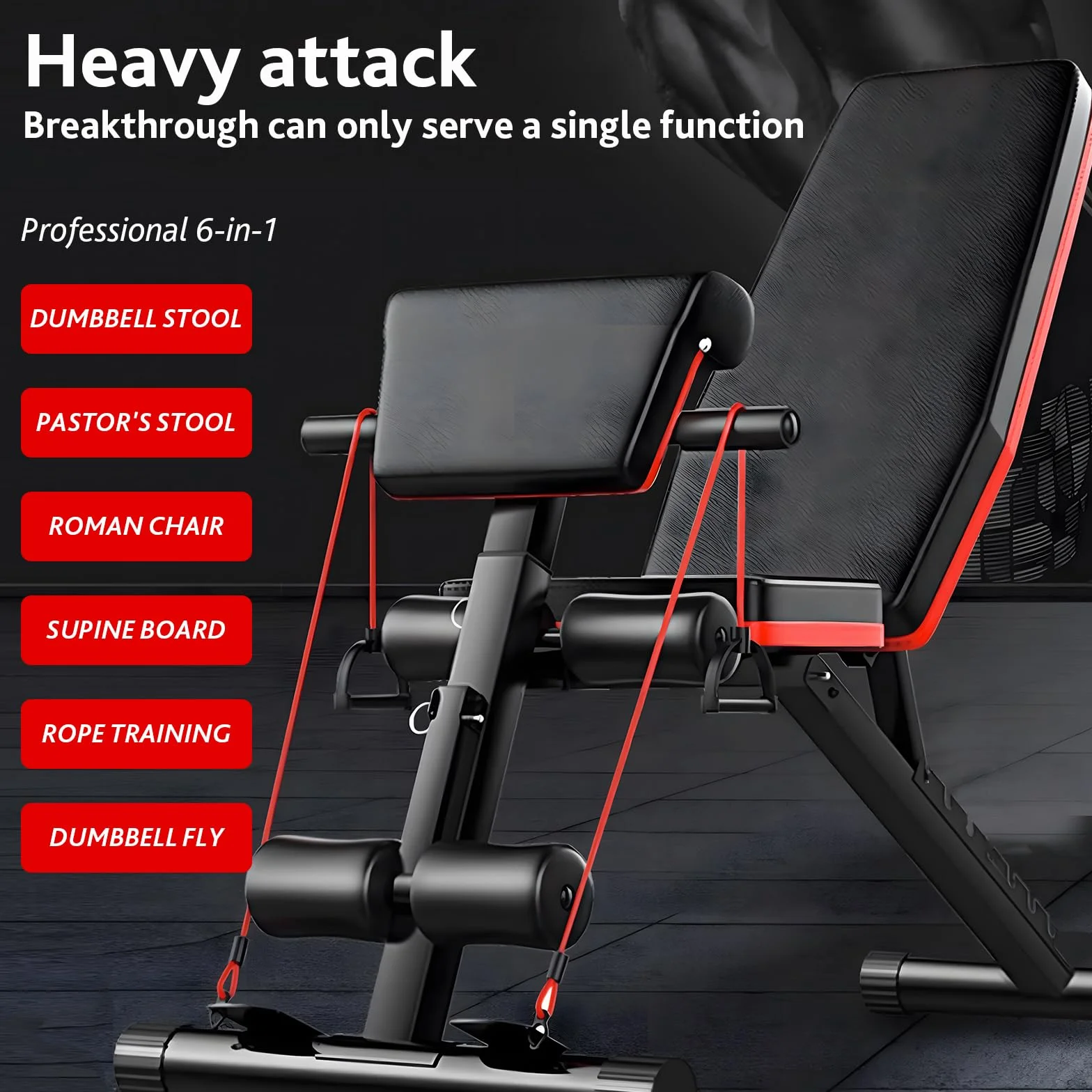 Adjustable Weight Bench,Workout Bench Press for Gym Fitness, Foldable Incline Decline Sit up for Full Body Exercise Bench,Multi-Purpose for Training Equipment