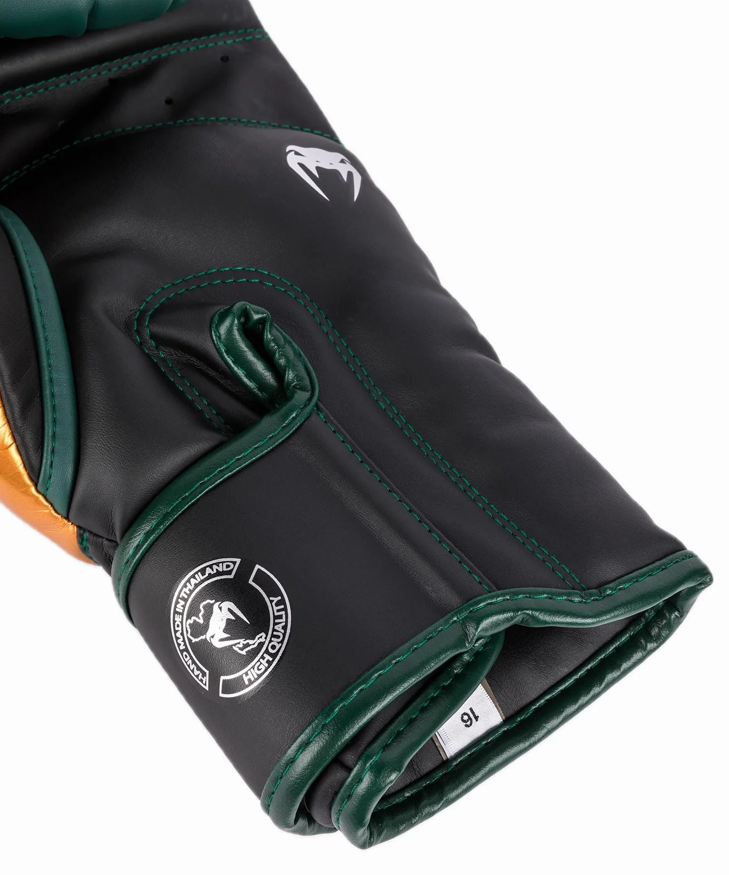 Venum Elite rękawice bokserskie - zielone/brązowe/srebrne - 12 oz
