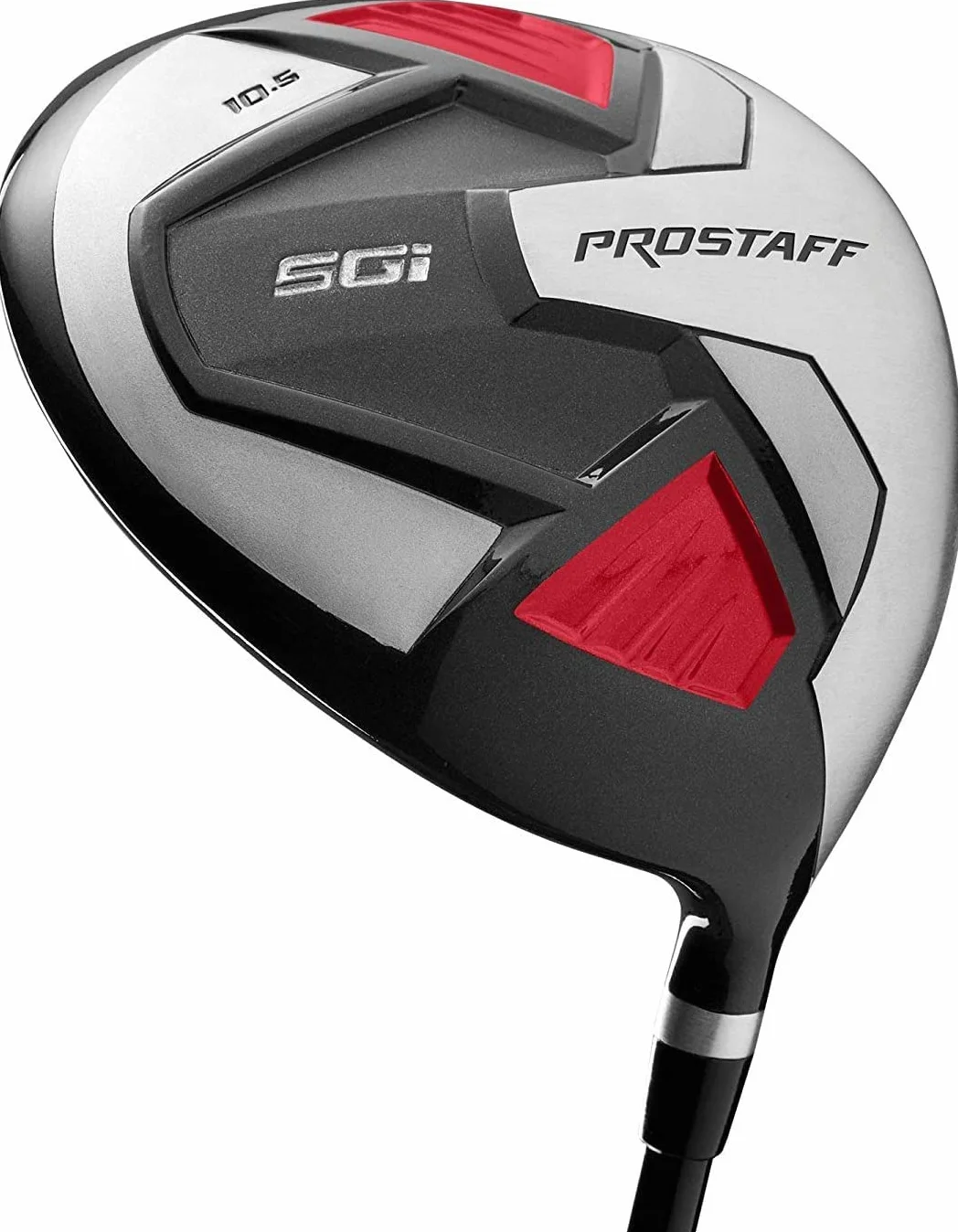 Wilson Golf Pro Staff SGI, zestaw kijów golfowych dla mężczyzn, praworęczny, odpowiedni dla początkujących i zaawansowanych, grafitowy, czerwony, WGG150001