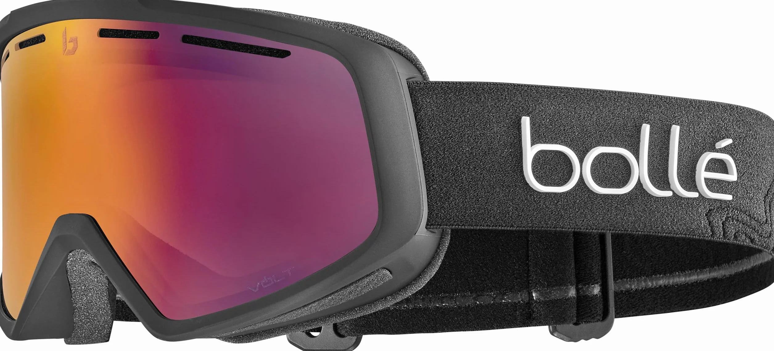 bollé - CASCADE, czarne matowe, Volt Ruby, Średnie, gogle śnieżne, unisex, dla dorosłych