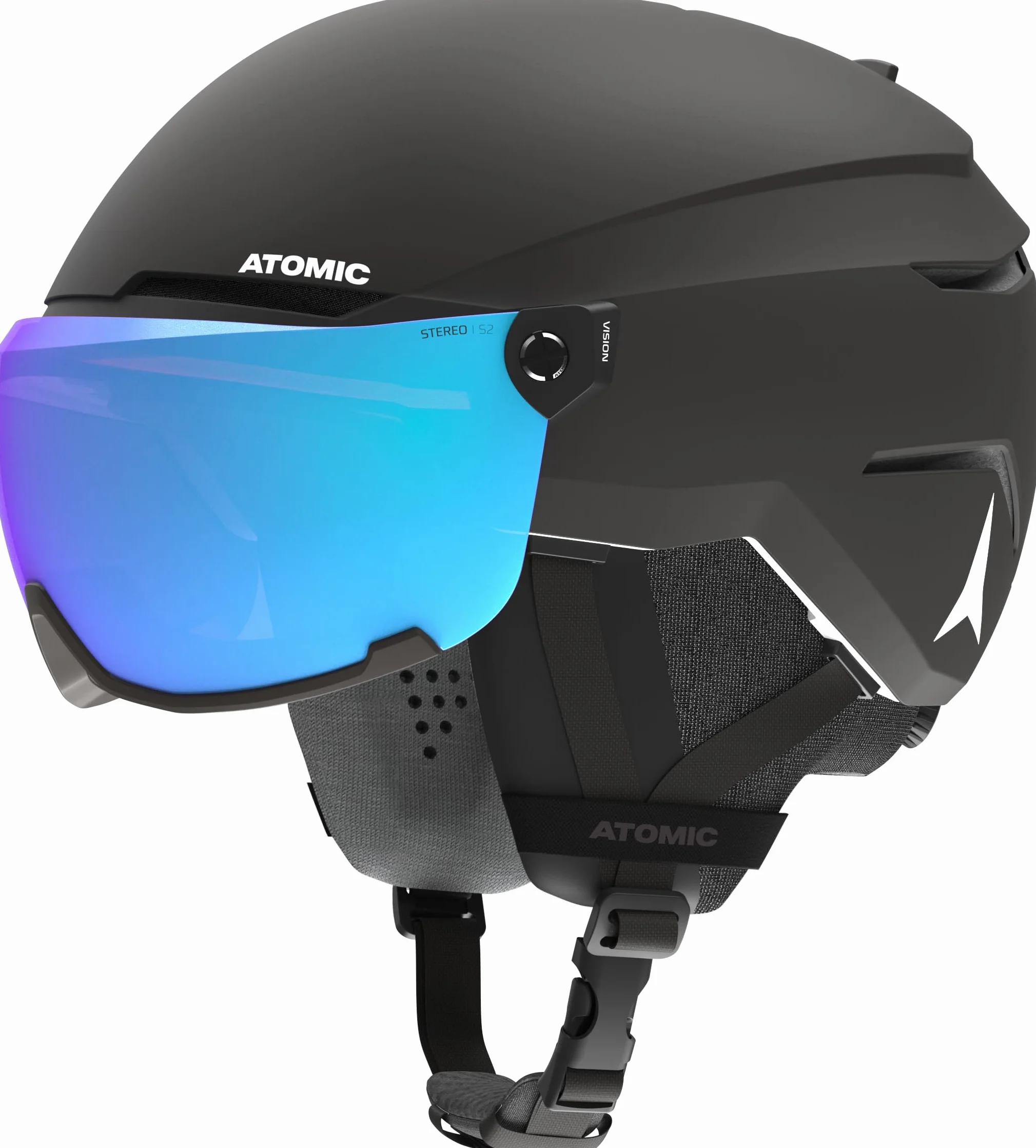Atomic, Unisex-Skihelm, SAVOR VISOR STEREO, Gr. L (59-63 cm), Schwarz