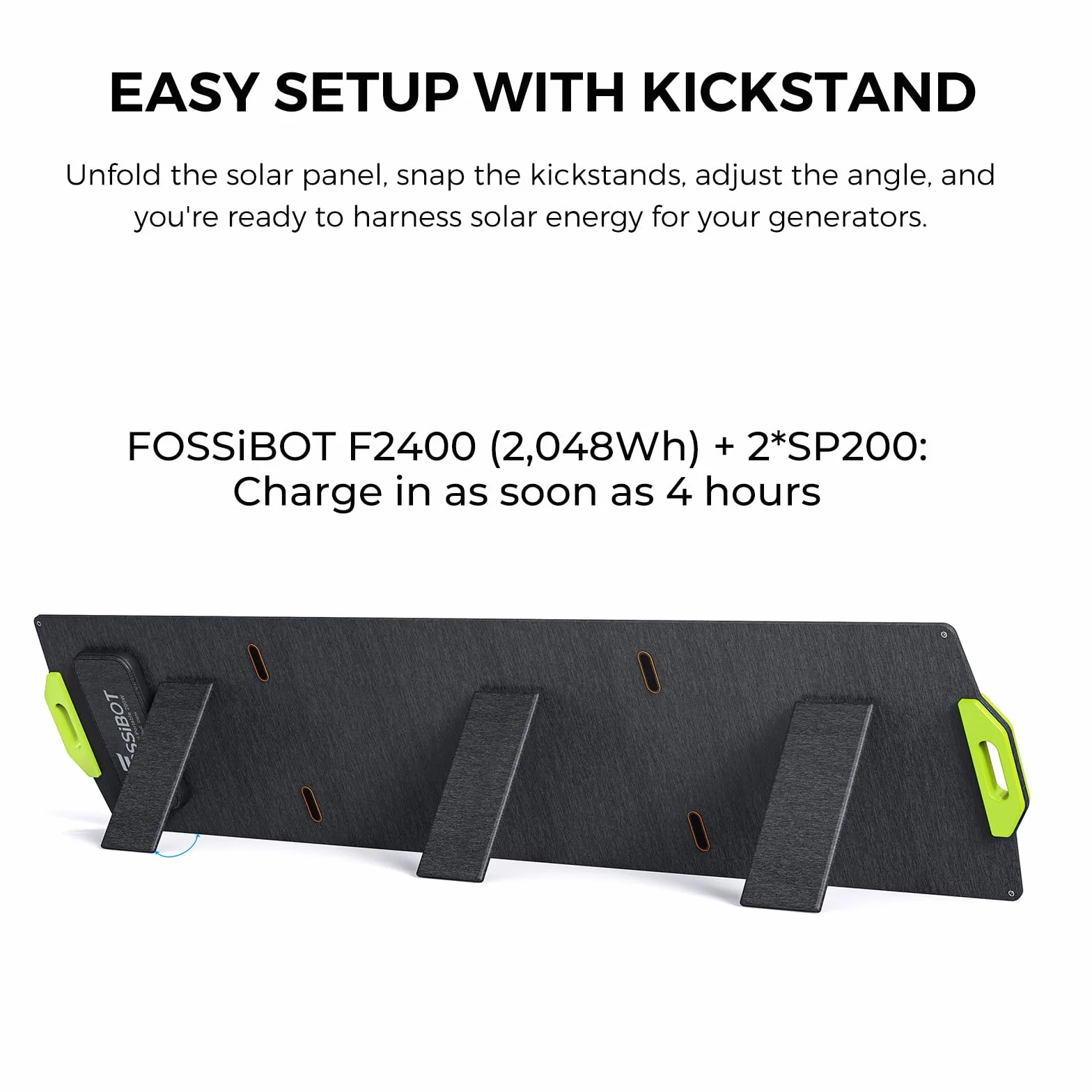 FOSSIBOT-PL SP200 Energia słoneczna Ładowanie słoneczne fold plate 200W słoneczny na kemping, F1200 F2400 F3600