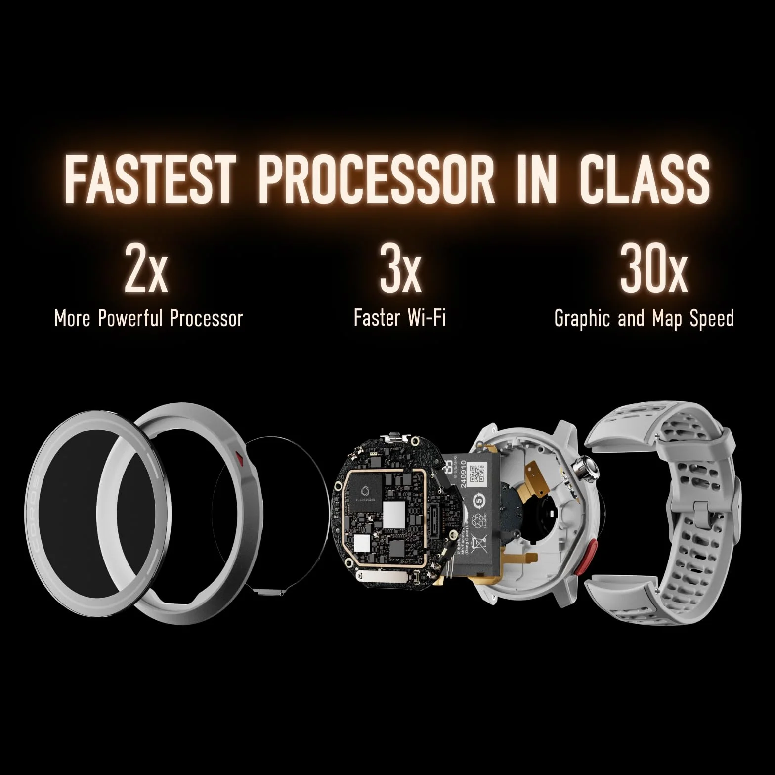 COROS Pace Pro zegarek sportowy GPS, ekran dotykowy AMOLED 1,3", nasz najszybszy procesor, 20 dni pracy baterii, nawigacja z globalnymi mapami offline, śledzenie snu, bieganie, jazda na rowerze
