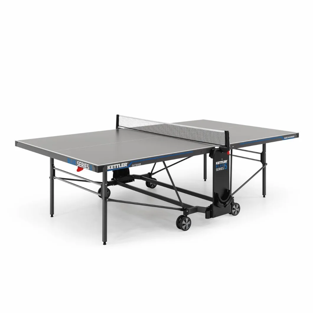 Stół do tenisa stołowego KETTLER K5 Outdoor Professional | Jakość – wyprodukowano w Niemczech (certyfikat TÜV) | Odporny na warunki atmosferyczne | Składany i łatwy do przechowywania
